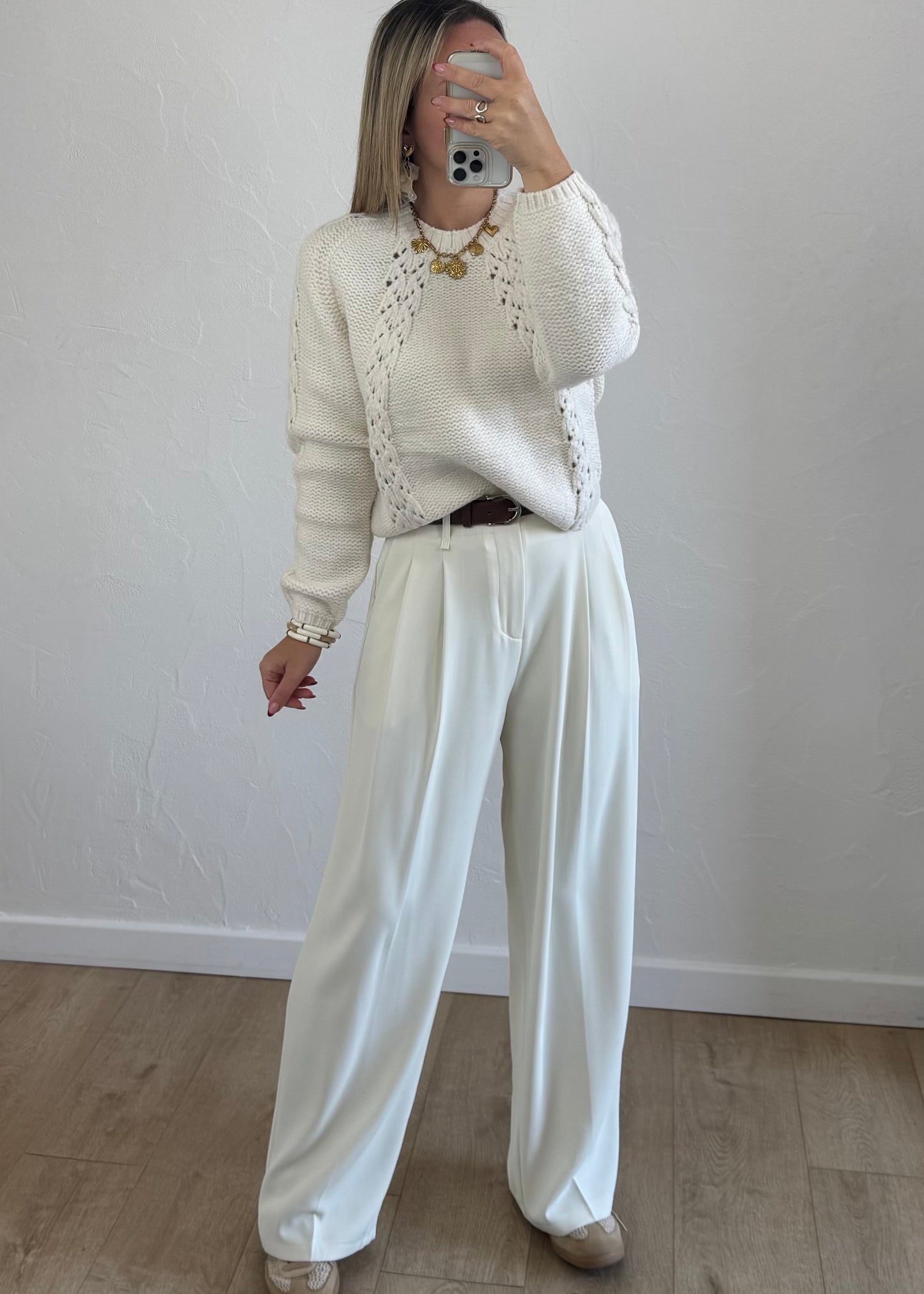 Pantalon JADE Ivoire