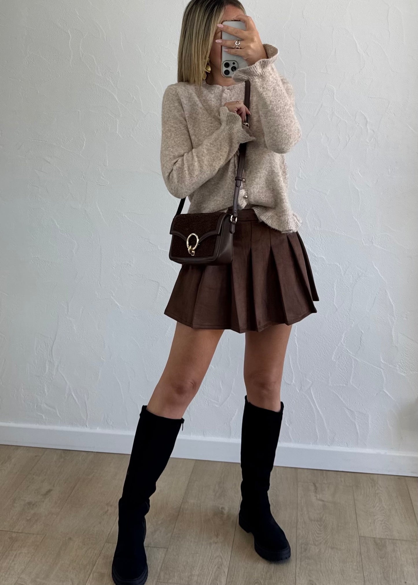 Jupe-short SIAN Marron