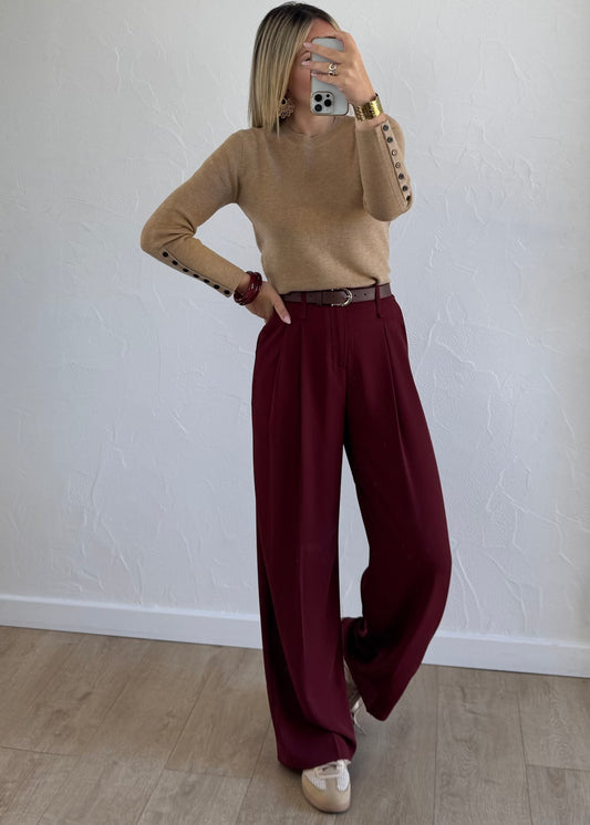 Pantalon JADE Bordeaux