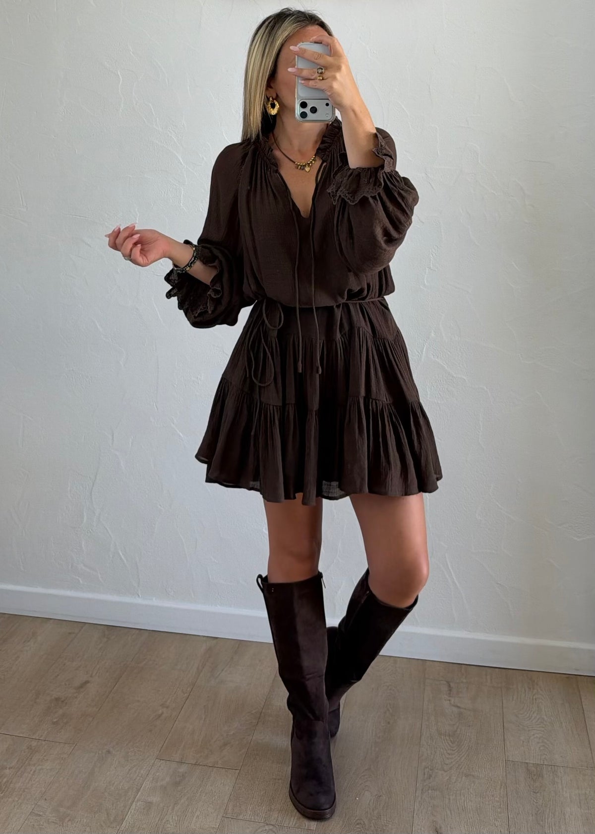 Robe Alyssa chocolat