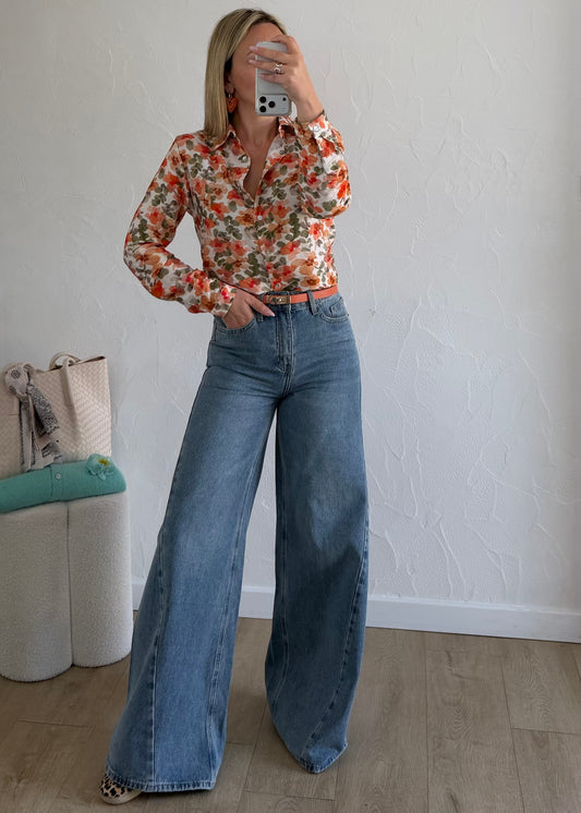 Chemisier Gina Orange