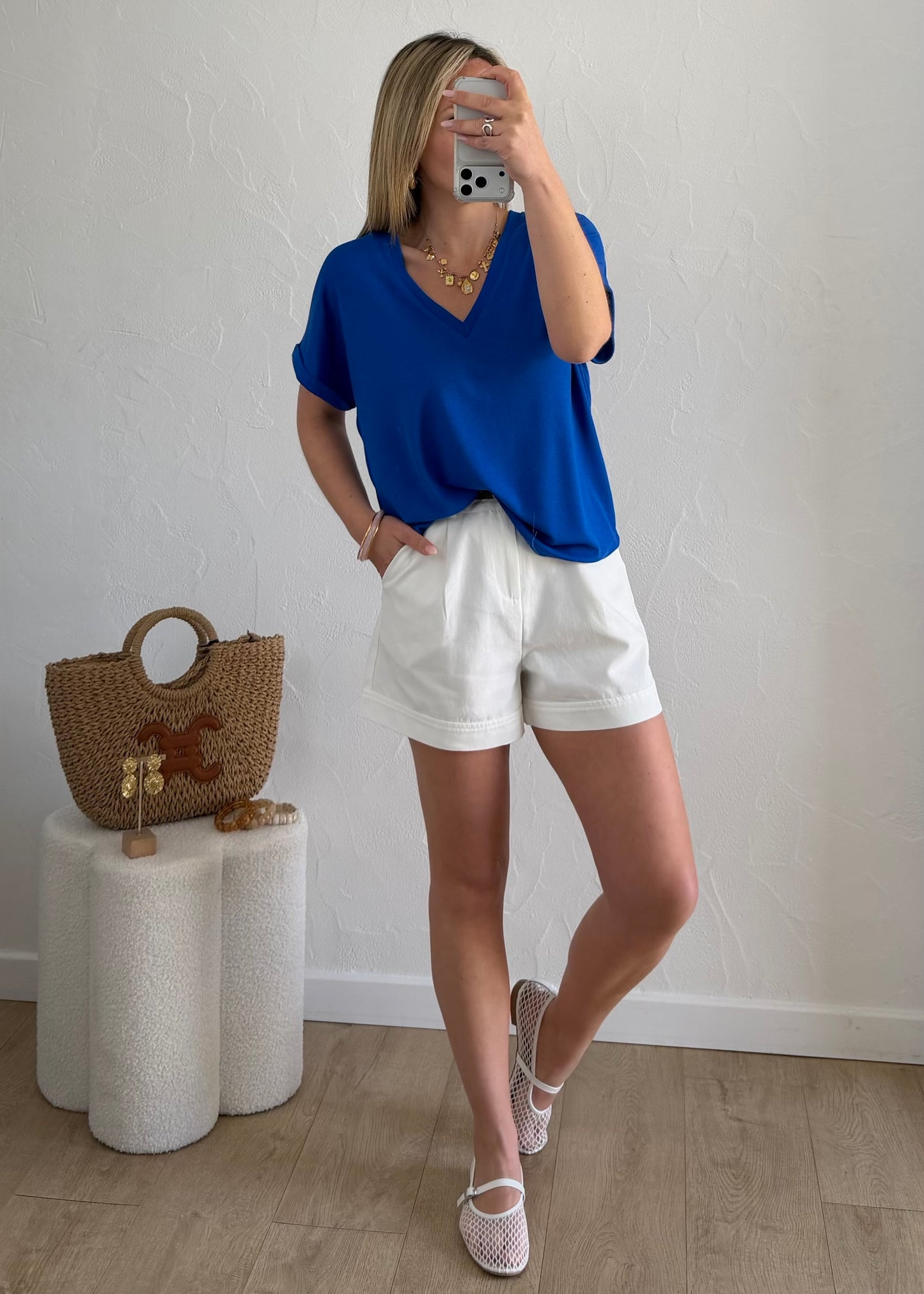 T-shirt Lisa bleu roi 🫐