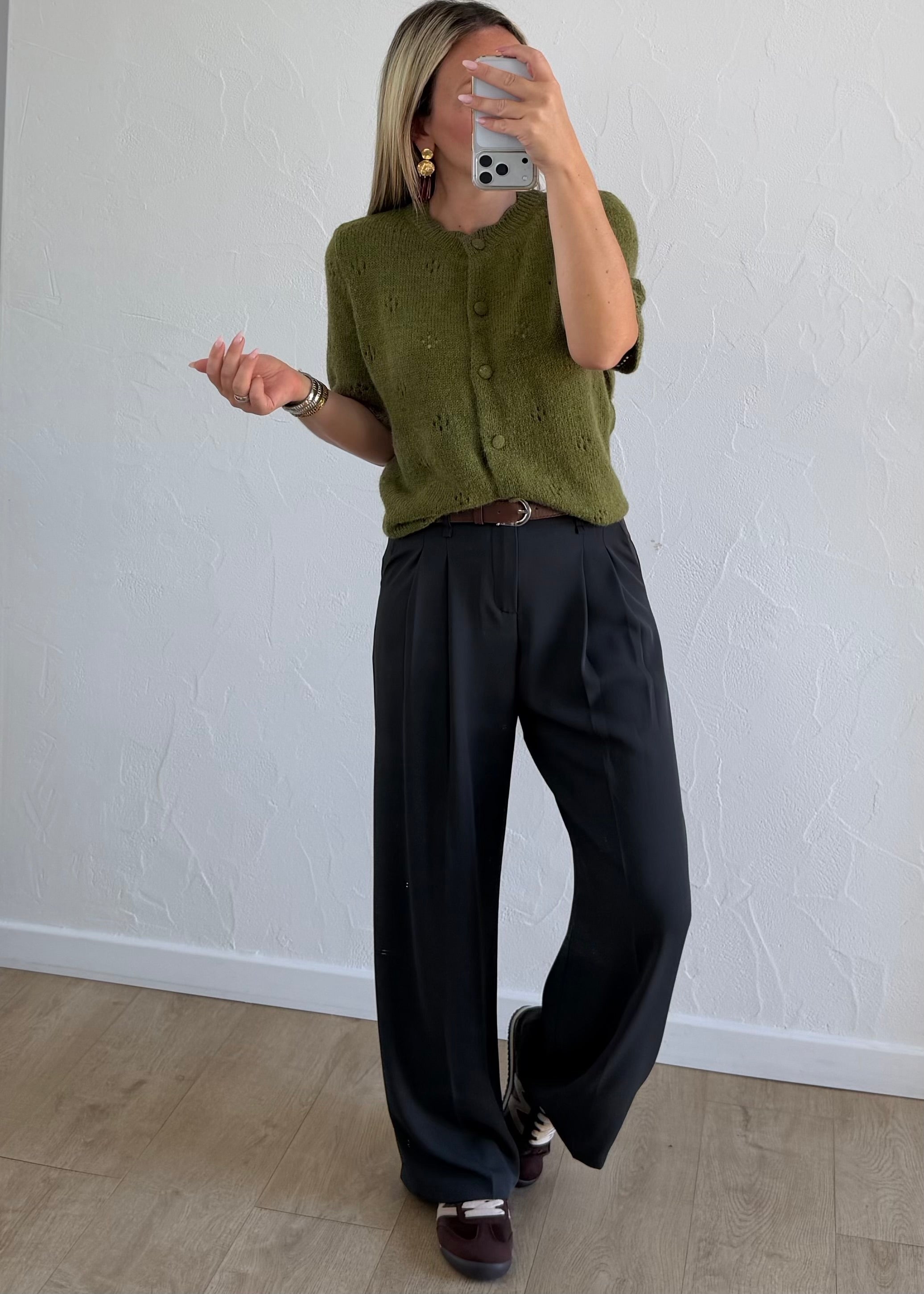 Gilet Elio vert olive