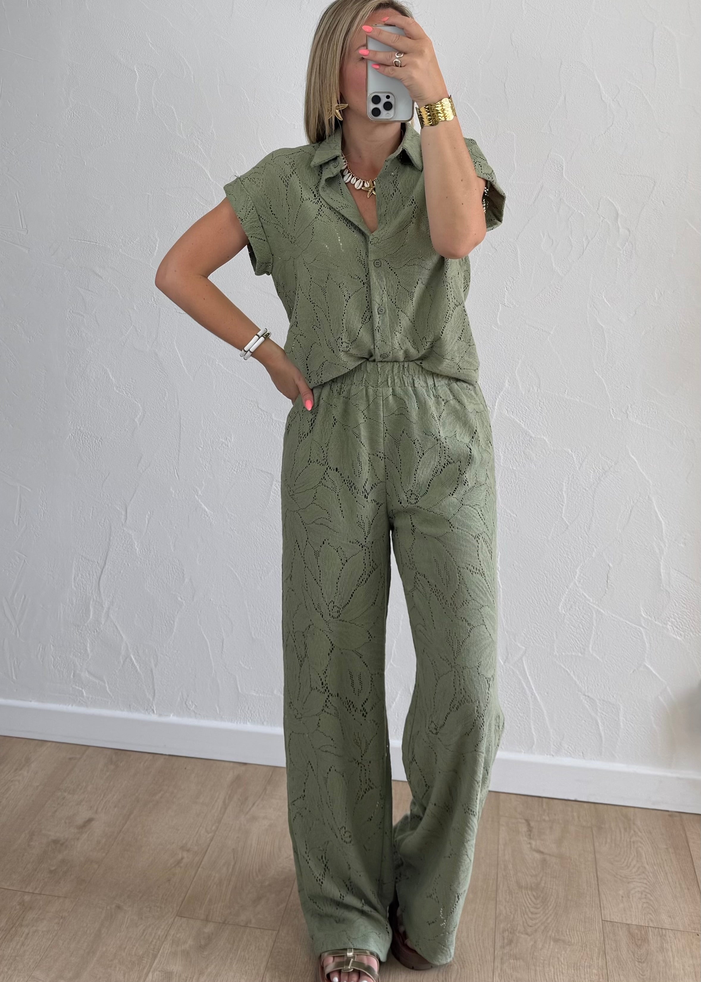 Pantalon Pauline Kaki