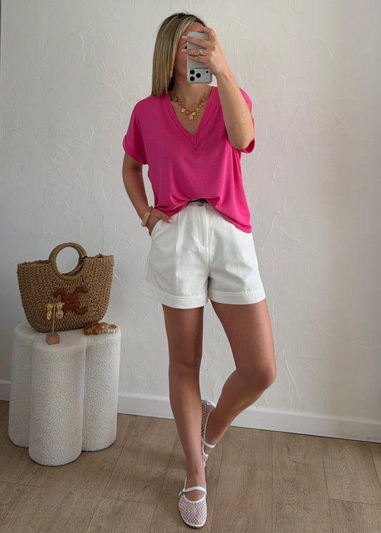 T-shirt Lisa fushia 🌺