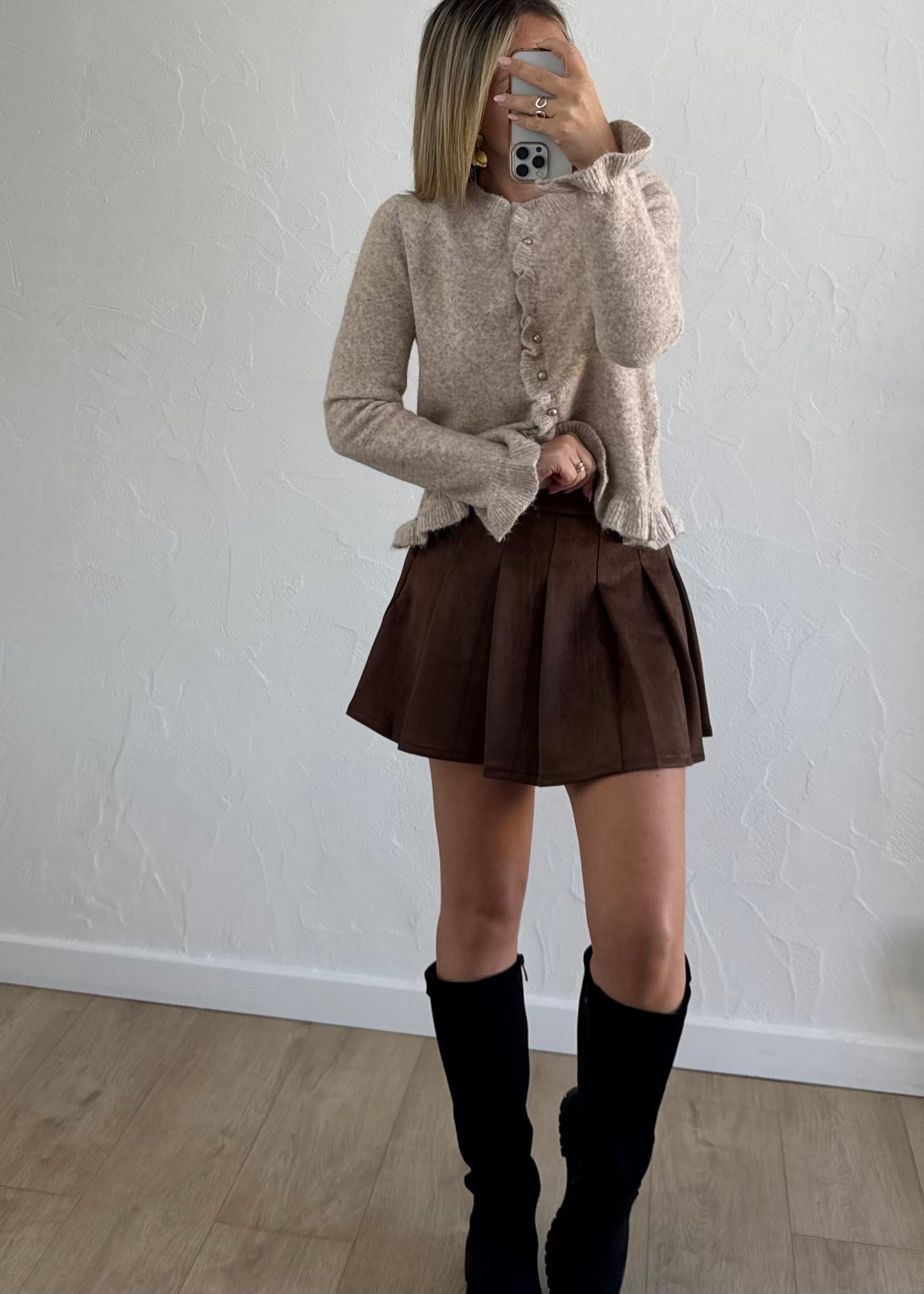 Jupe-short SIAN Marron