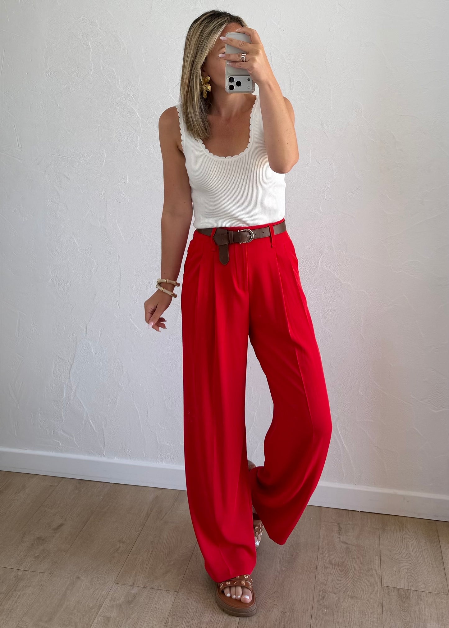 Pantalon JADE Rouge