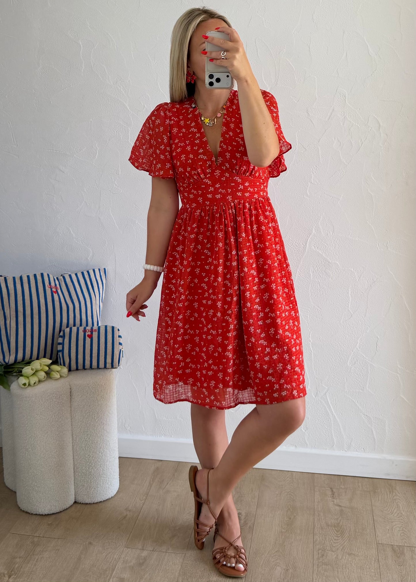 Robe LENAELLE Rouge