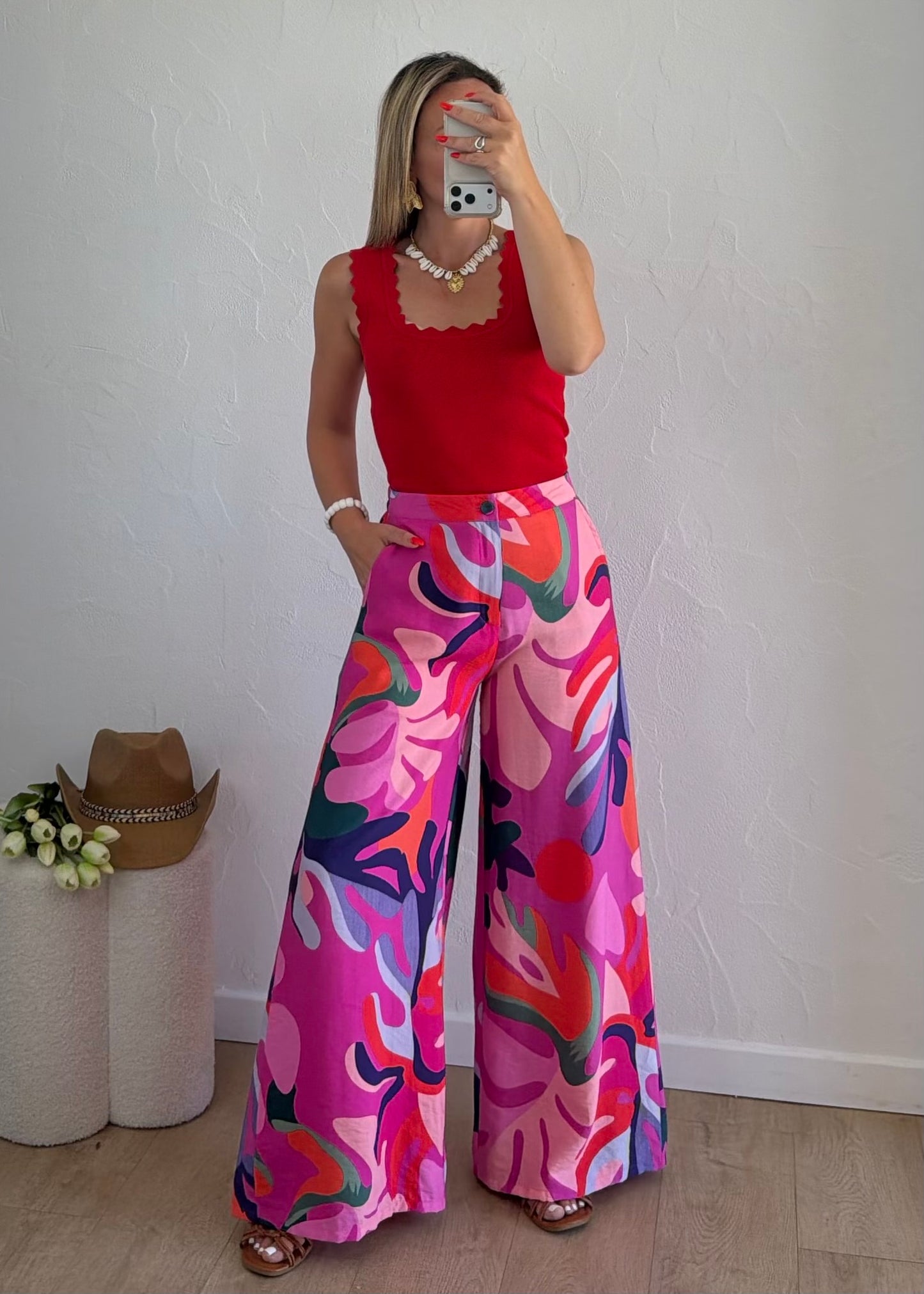 Pantalon CORINNE Rose