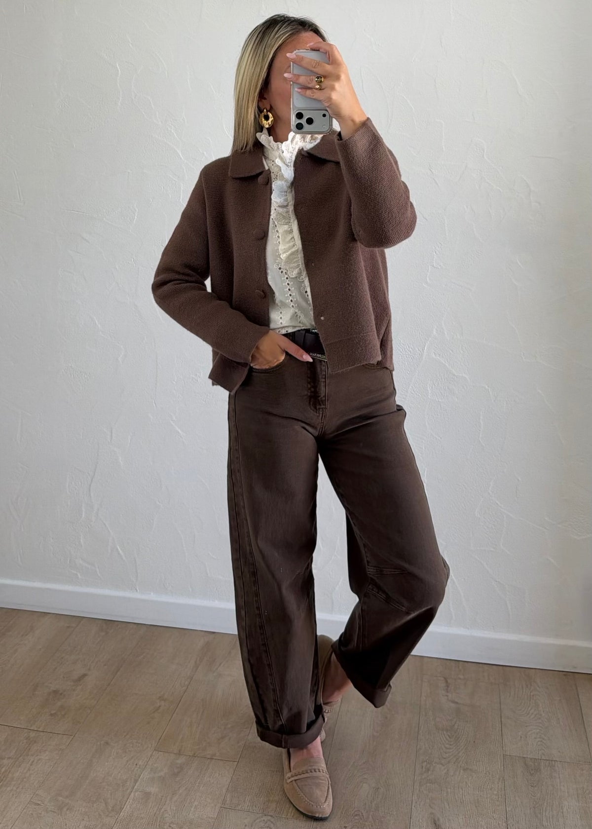 Gilet Carla cacao