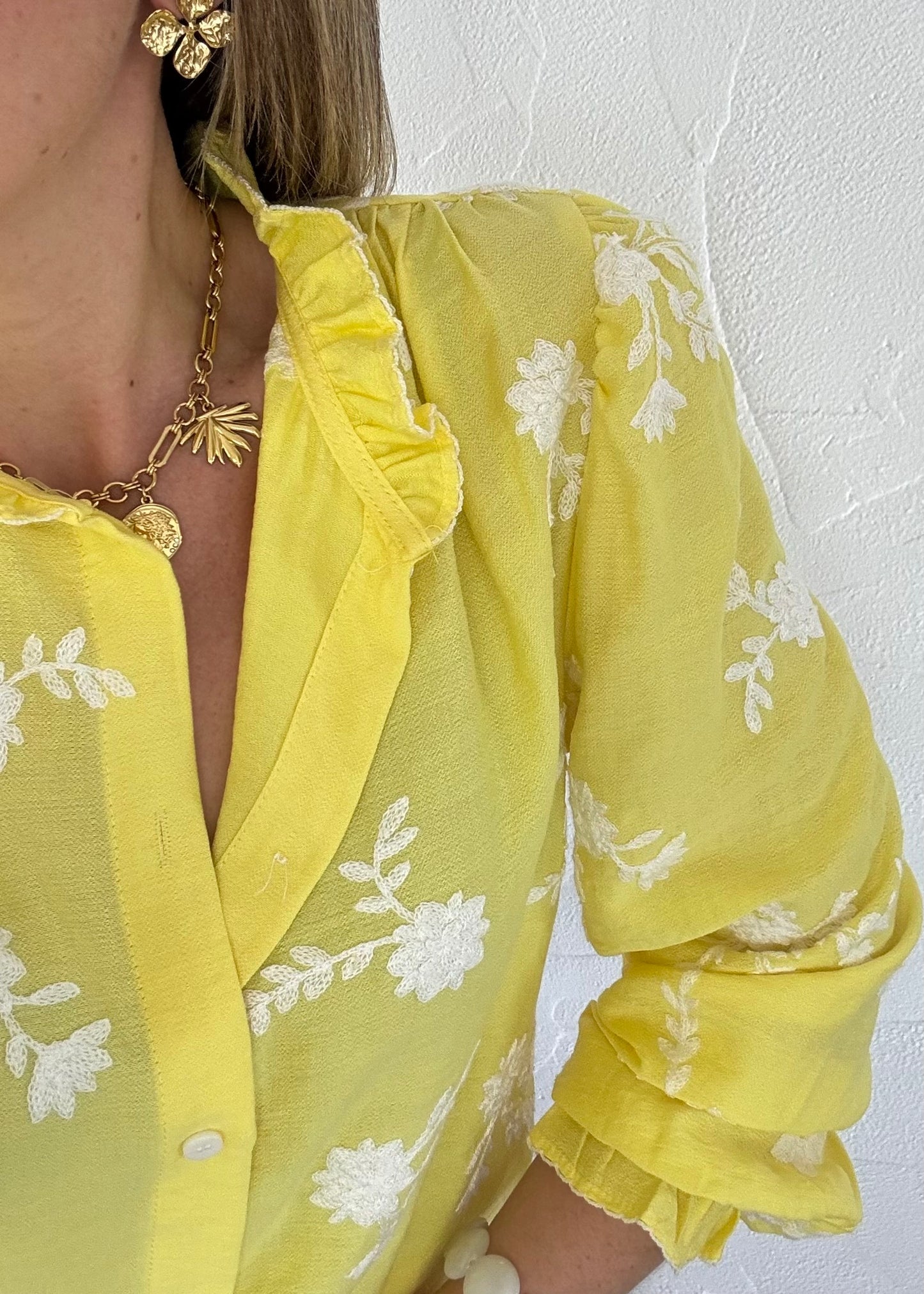 Chemisier Ambre Jaune