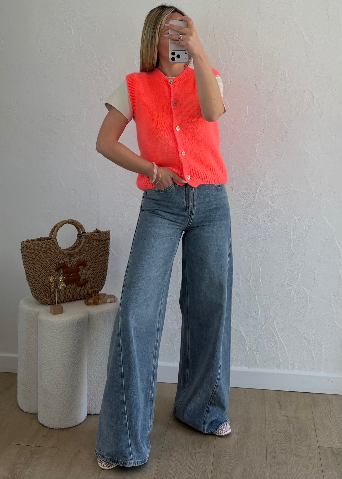 Gilet ADRIANNA Corail 🪸