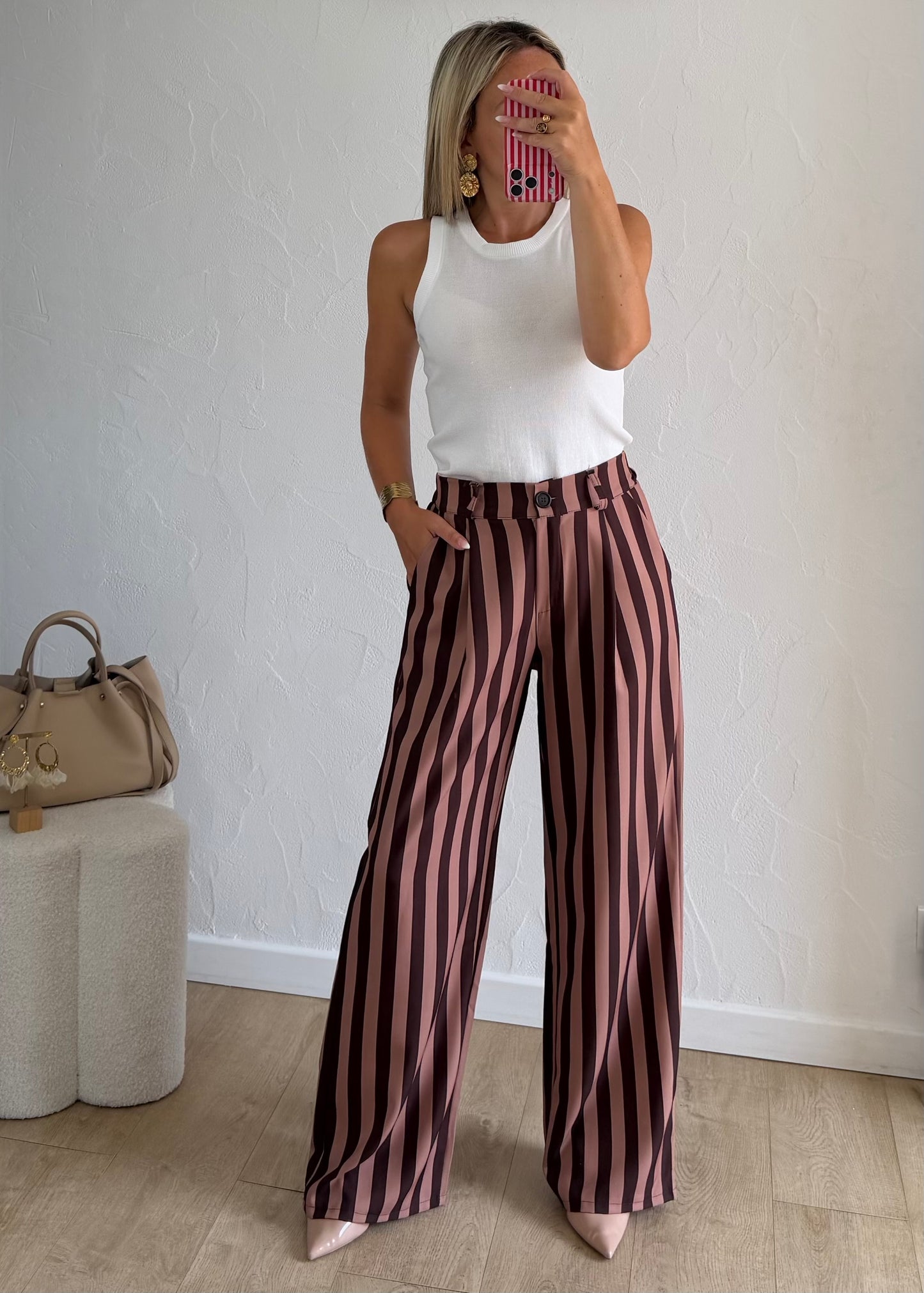 Pantalon ORIANE Camel