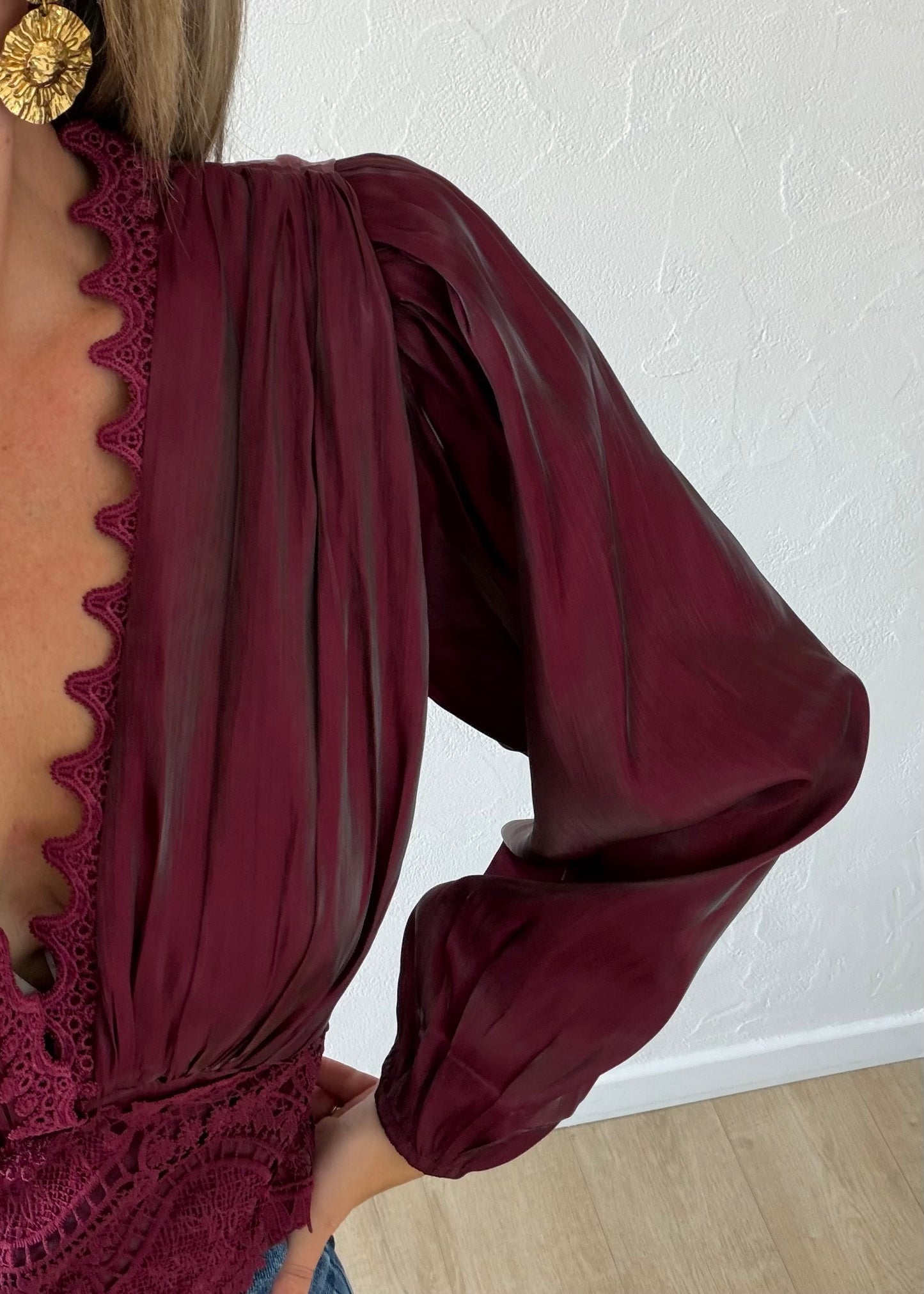 Blouse Victory bordeaux