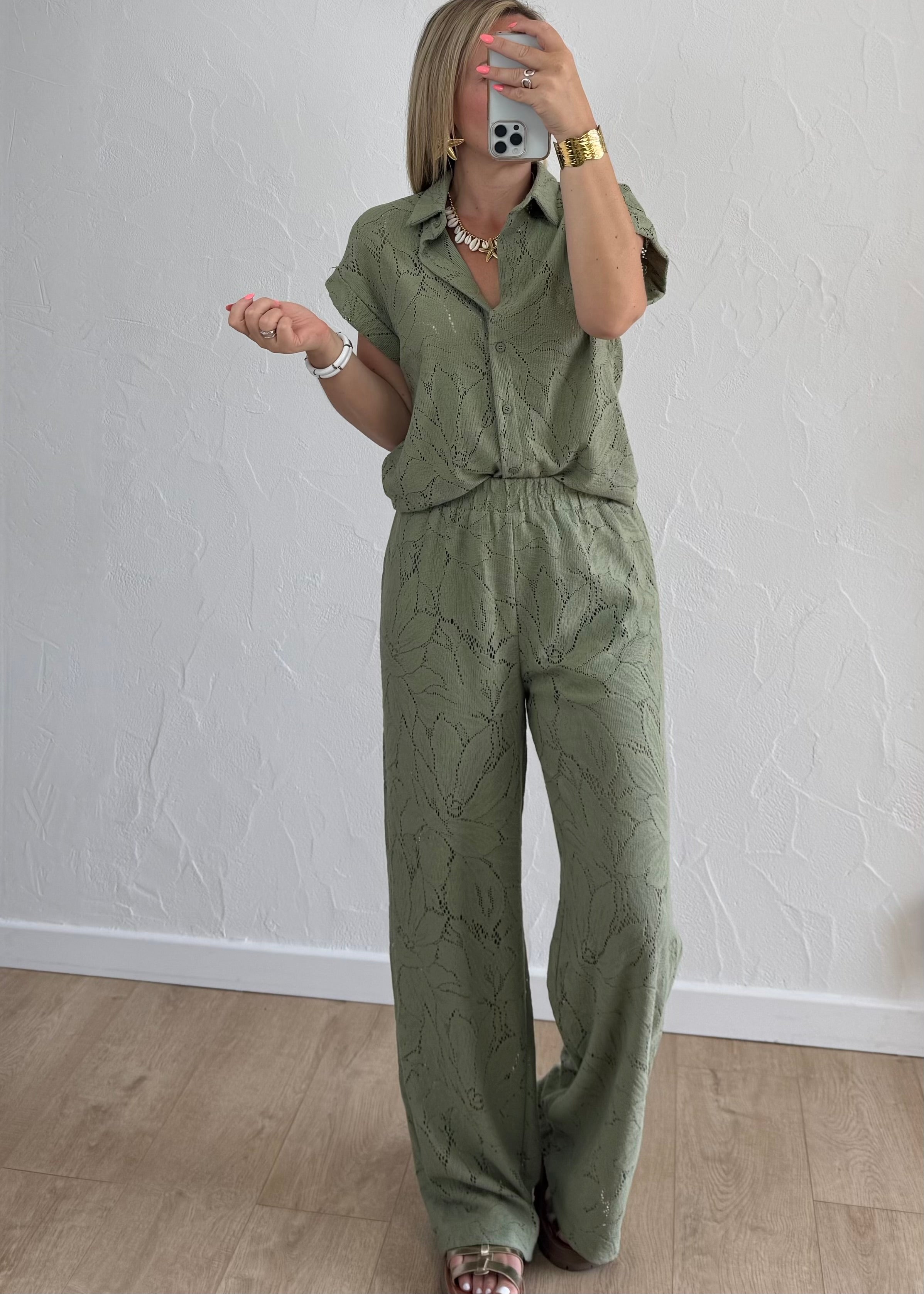 Pantalon Pauline Kaki