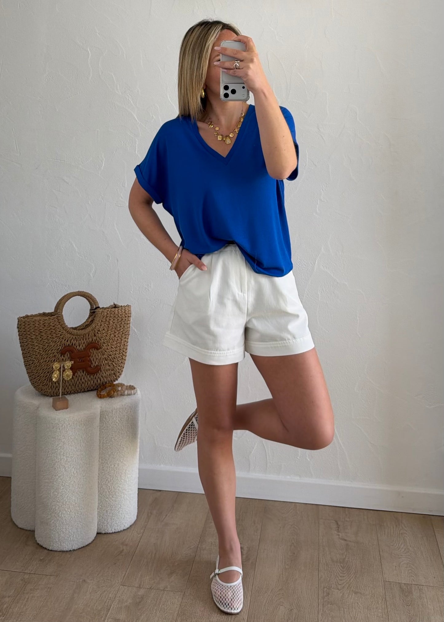 T-shirt Lisa bleu roi 🫐