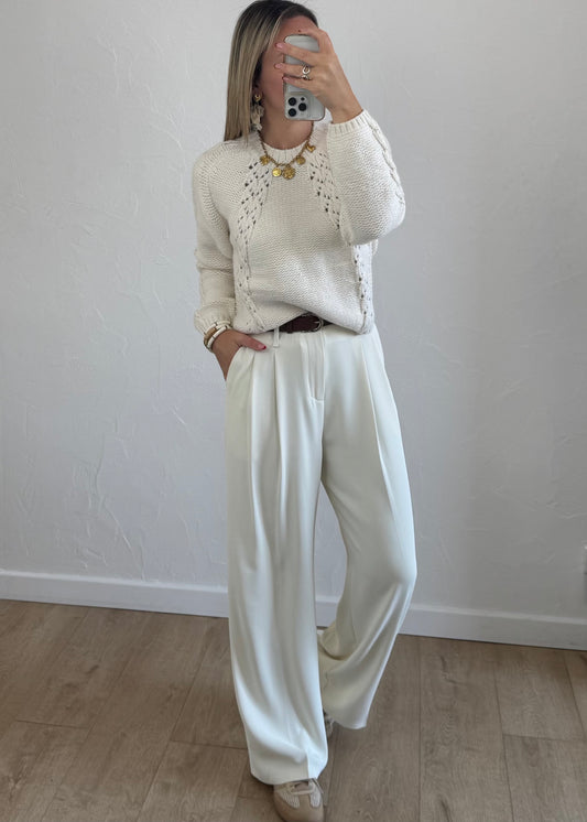 Pantalon JADE Ivoire