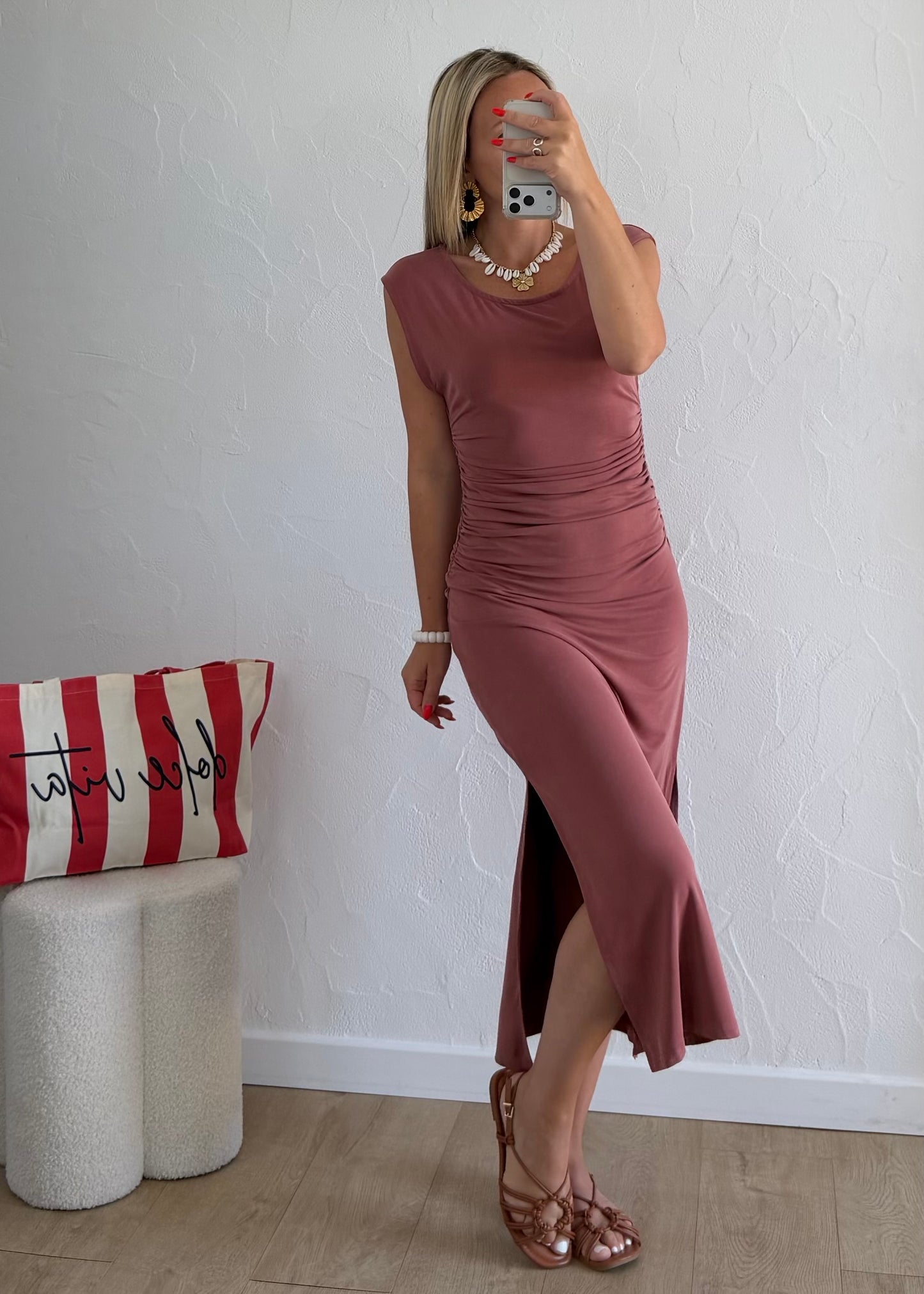 Robe JOYCE Vieux rose