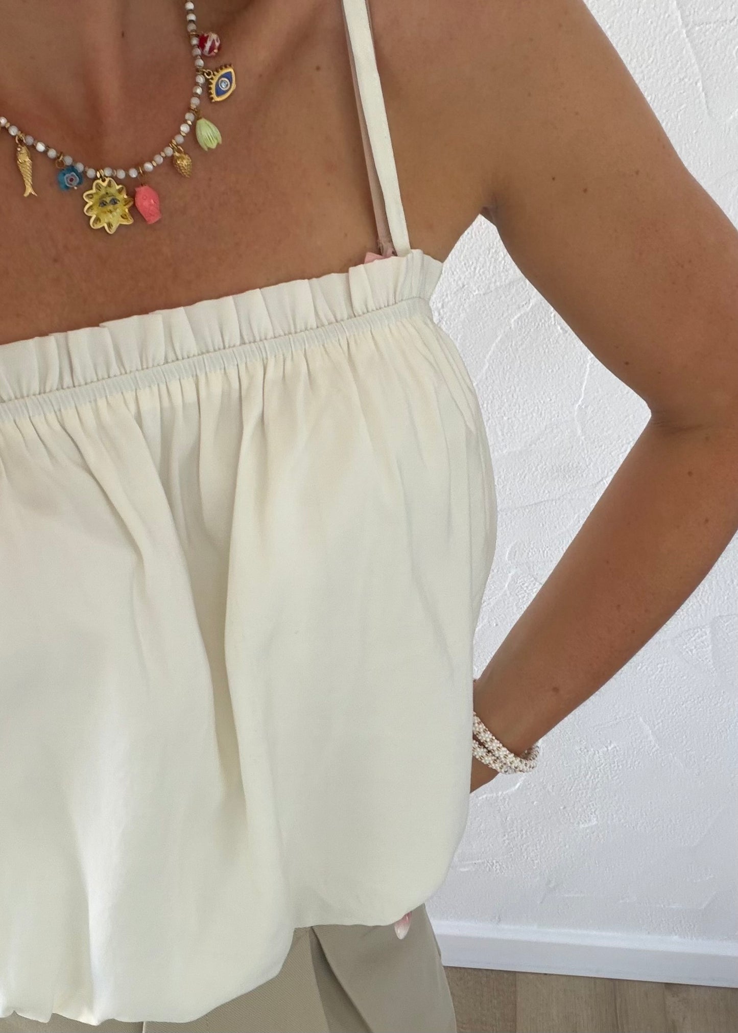 Top NOEMIE Ecru