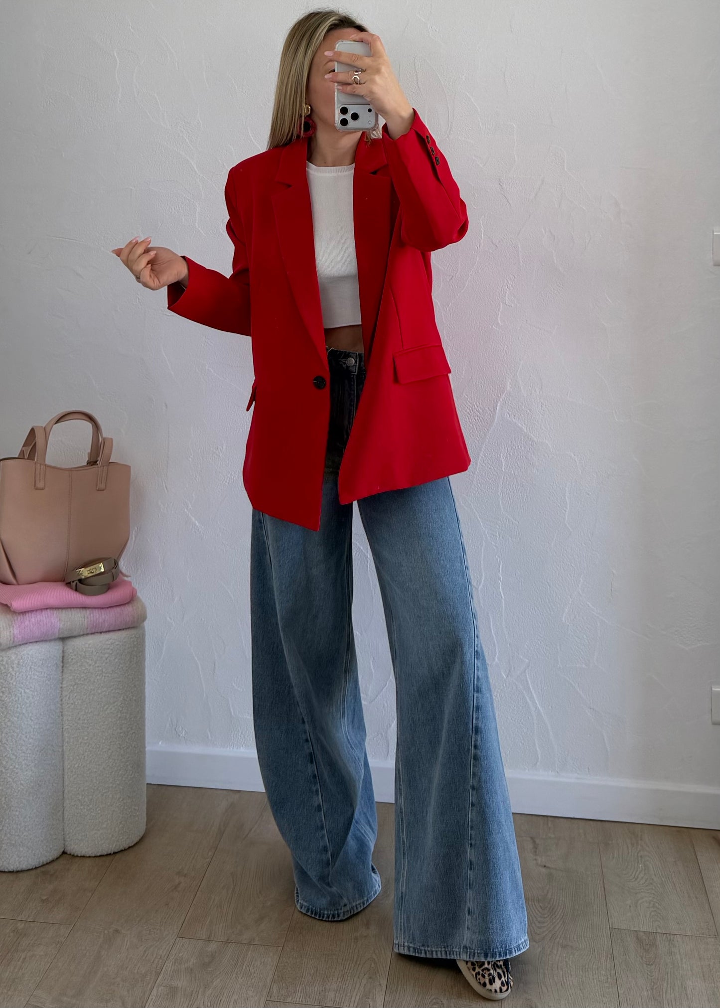 Blazer CORALIE Rouge