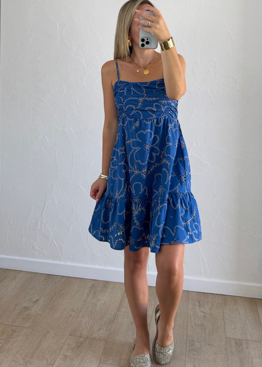 Robe POLKA Bleu