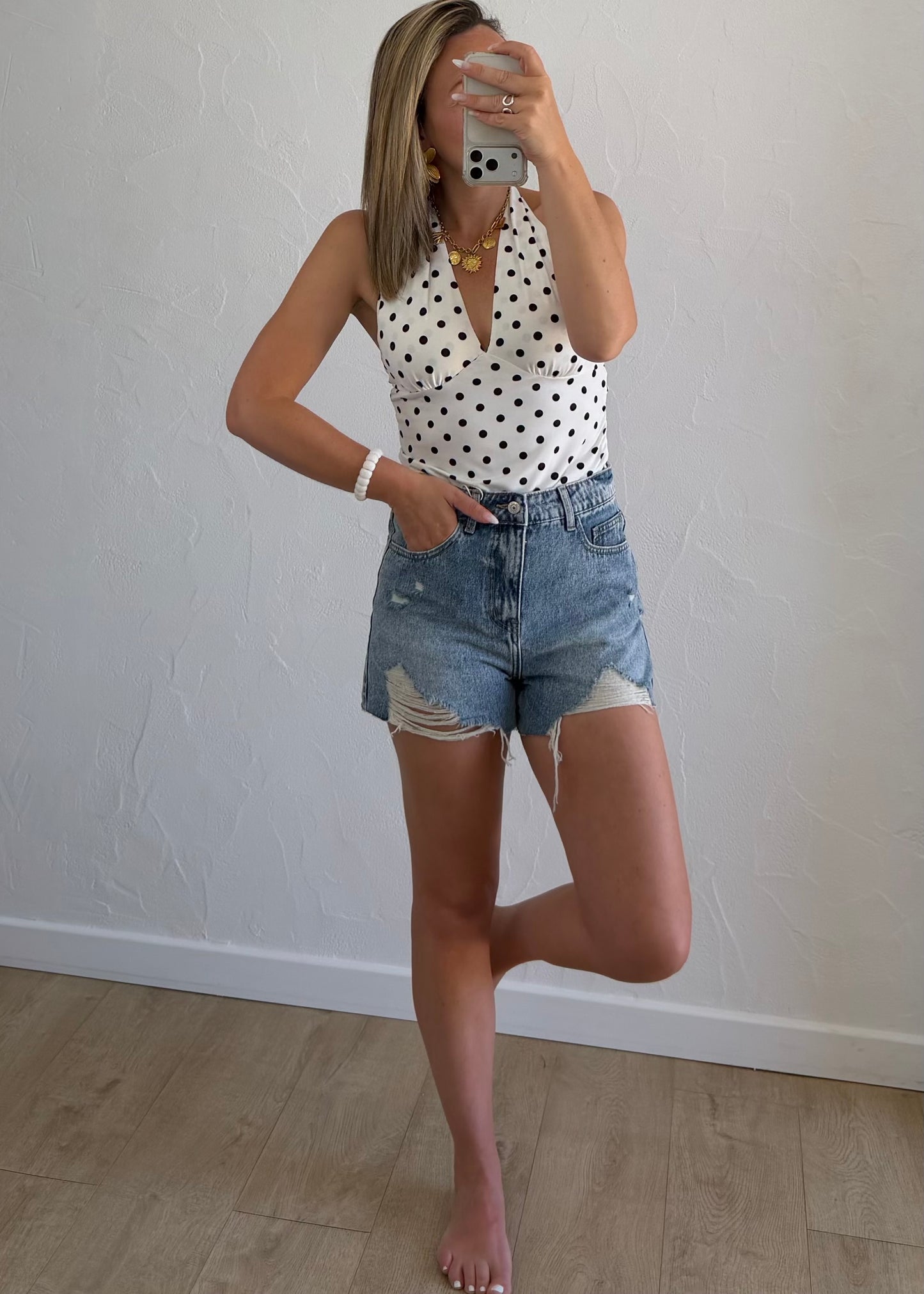Top AGATHE Blanc
