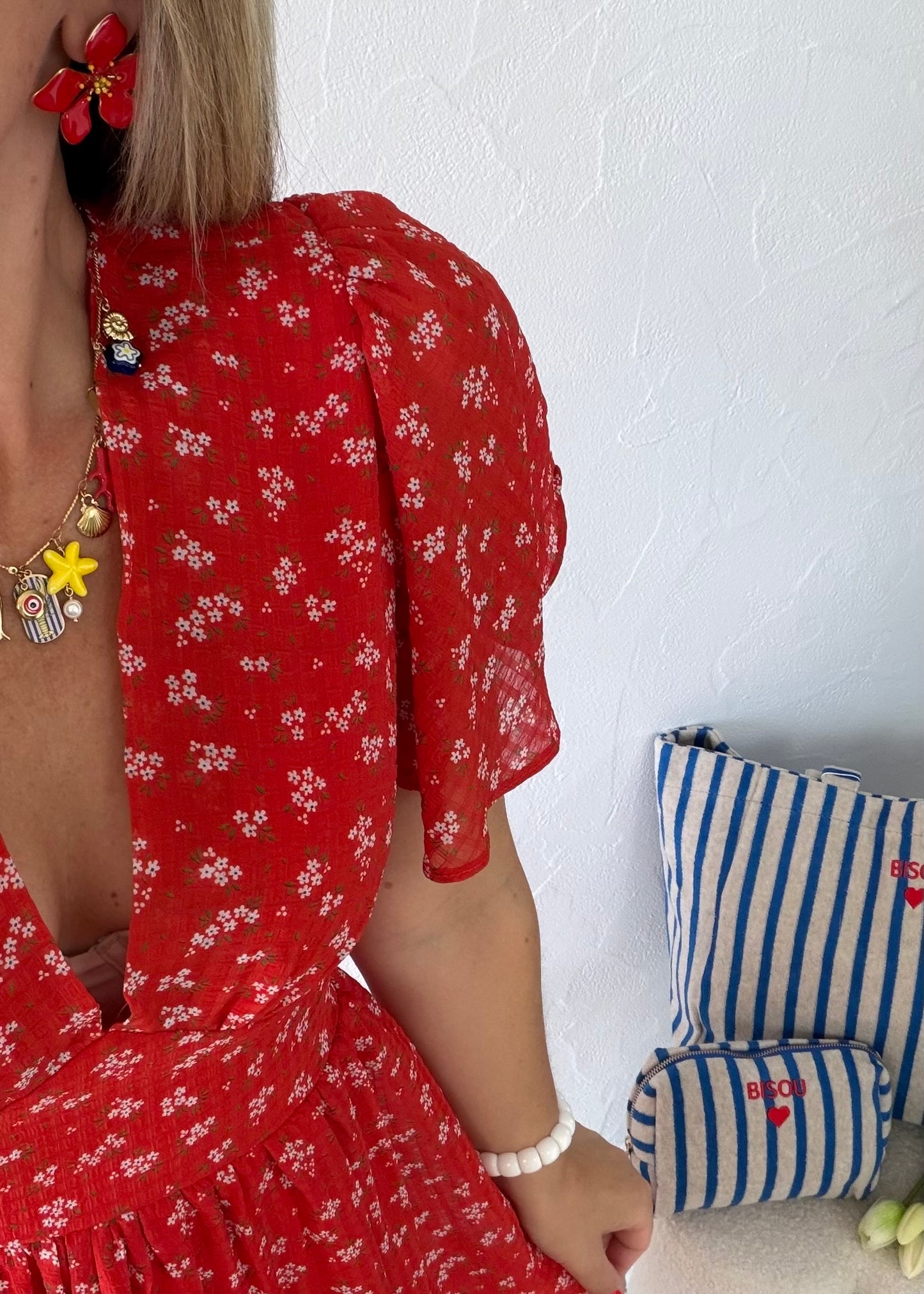 Robe LENAELLE Rouge