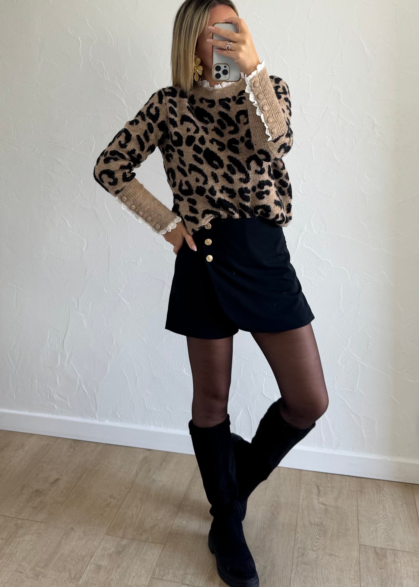 Jupe-short AVEN Noir