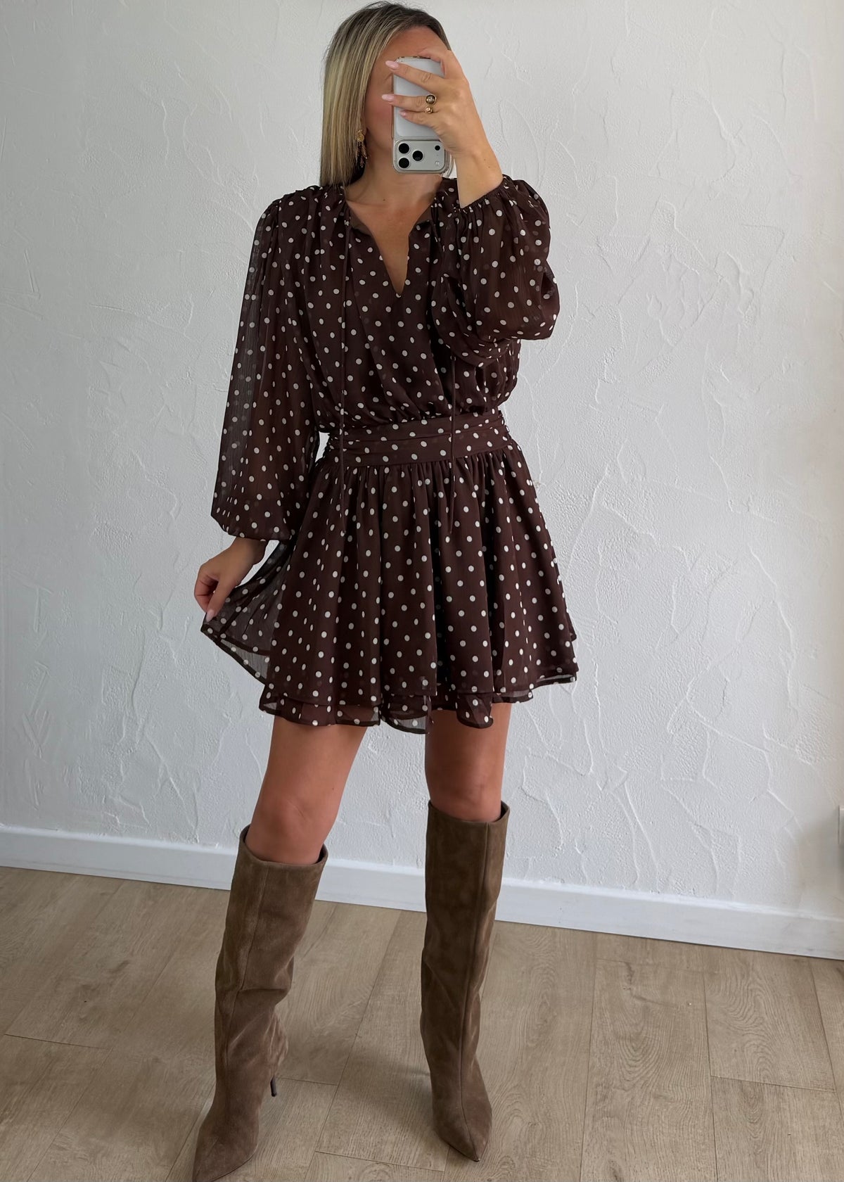 Robe Dana à pois