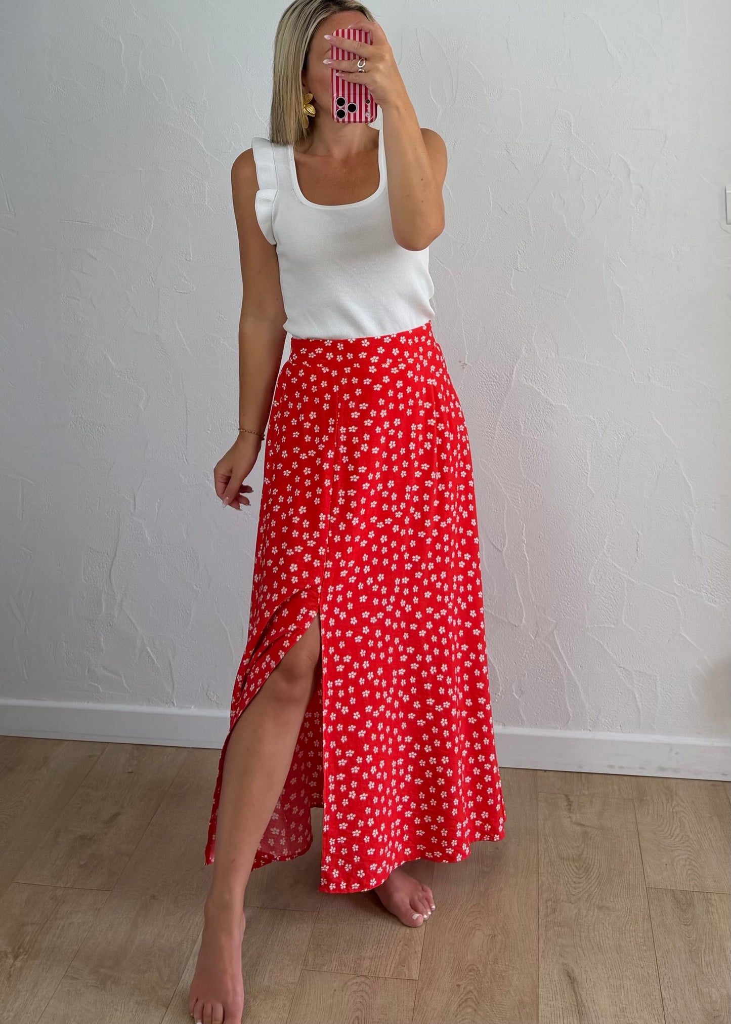 Jupe SALOMEE Rouge