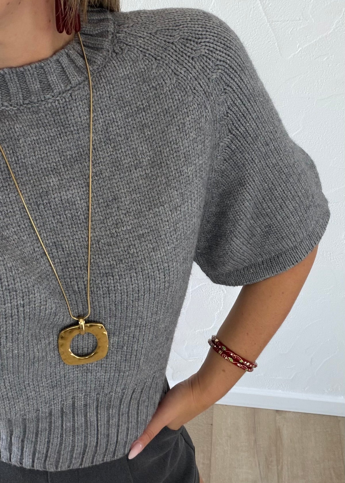 Pull Valentin gris