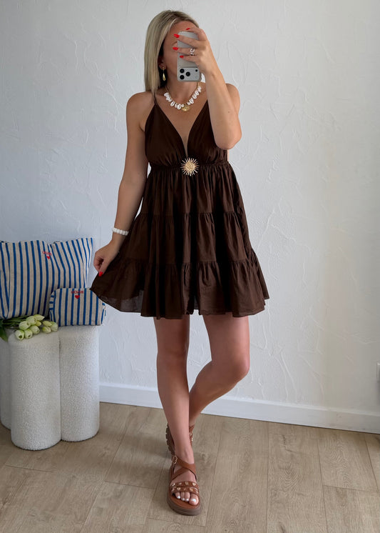 Robe MELODY Courte Choco