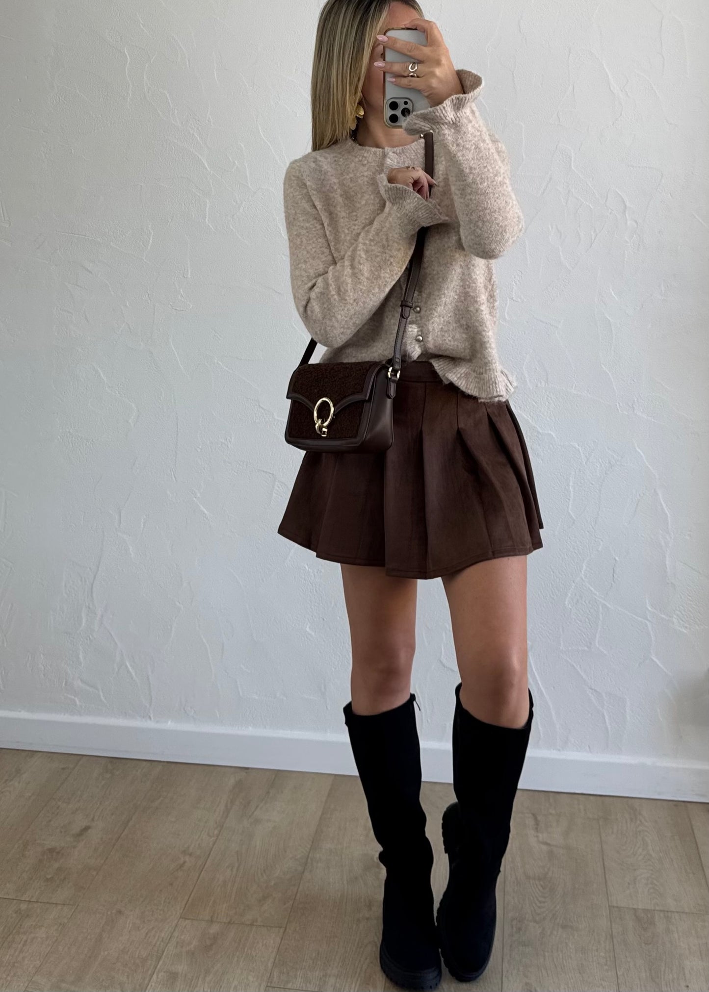 Jupe-short SIAN Marron