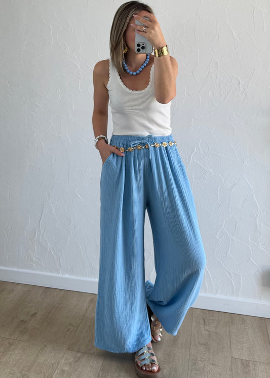 Pantalon Margot Bleu