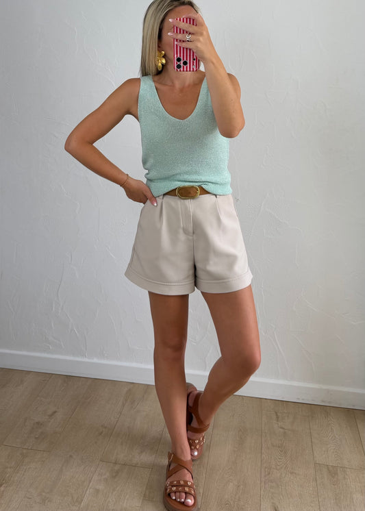 Débardeur EUGENIE Turquoise