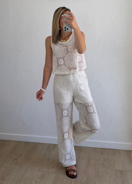Pantalon ALBAELLE Crochet