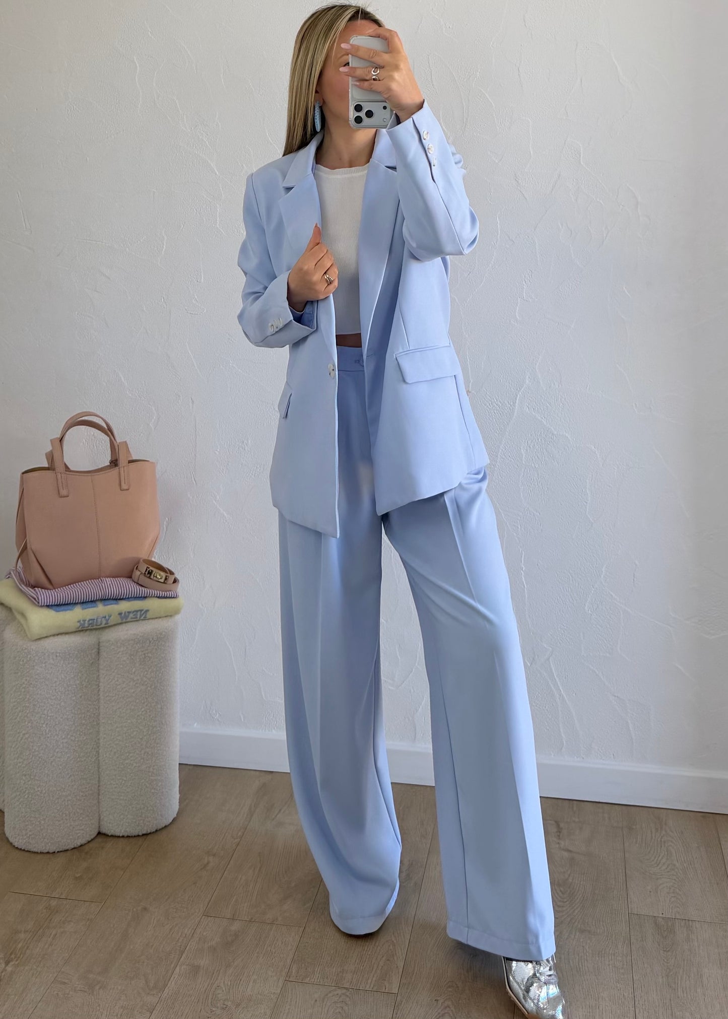 Pantalon CORALIE Bleu ciel