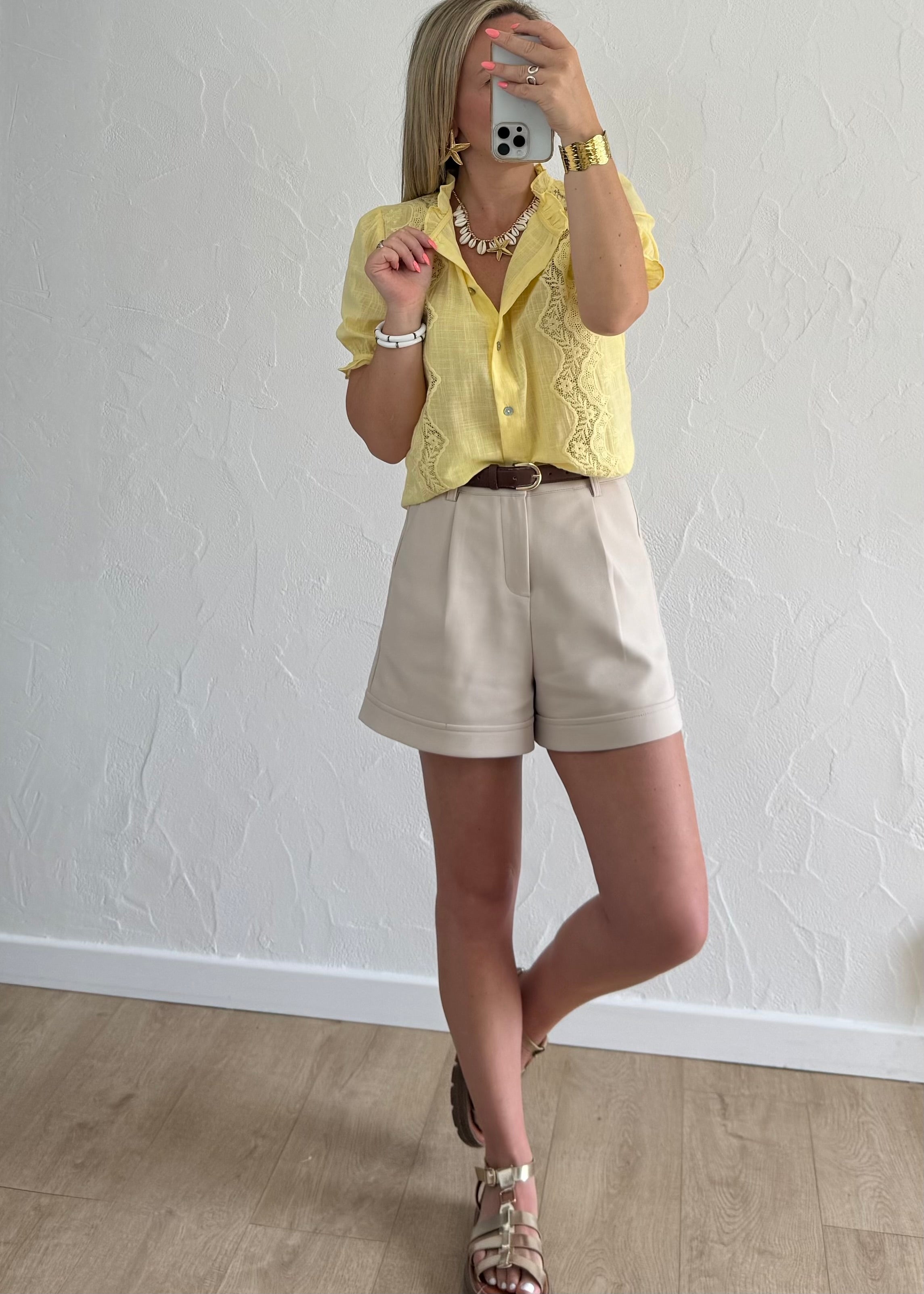 Chemisier Sharlie Jaune