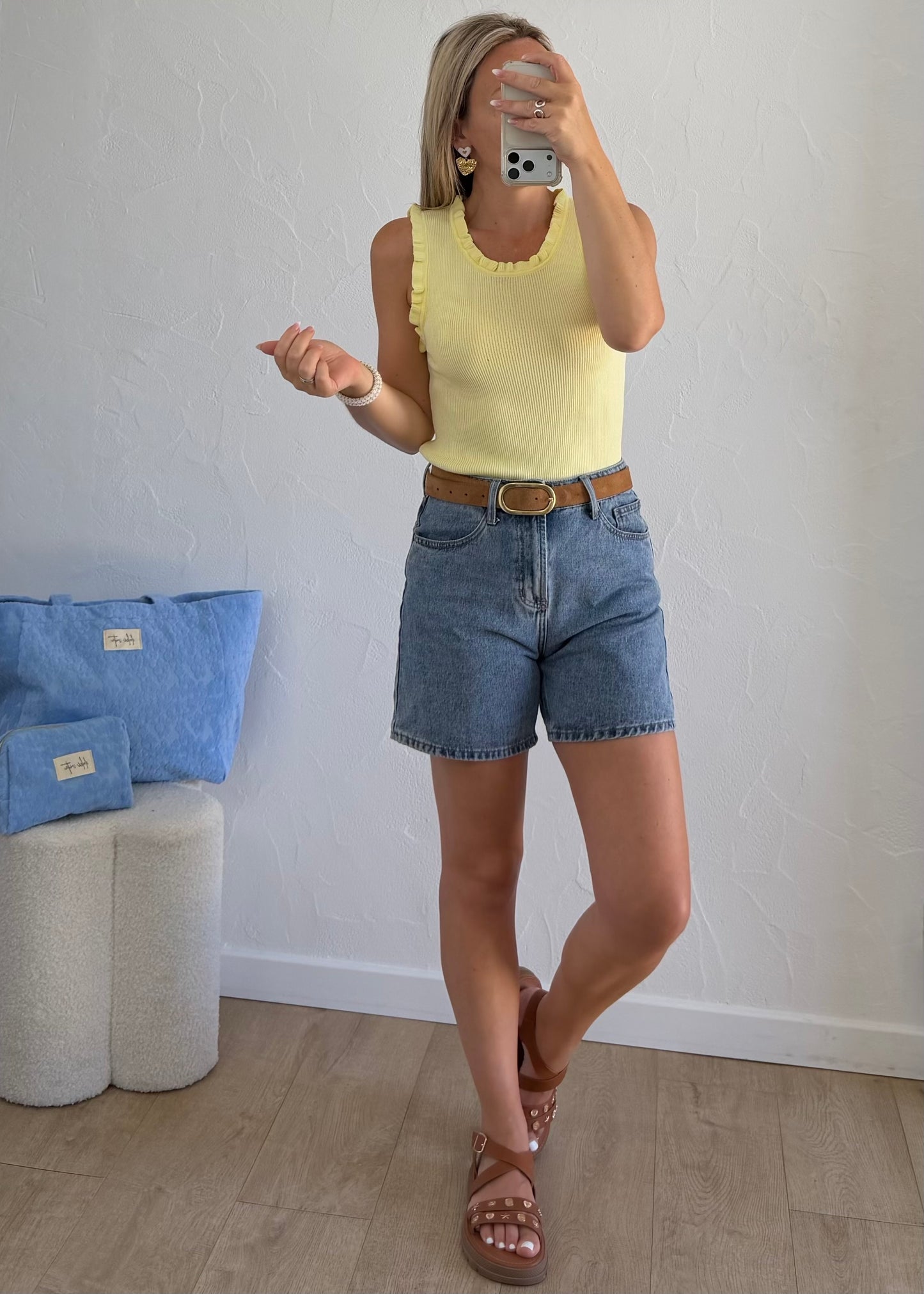 Top LOUISON Jaune