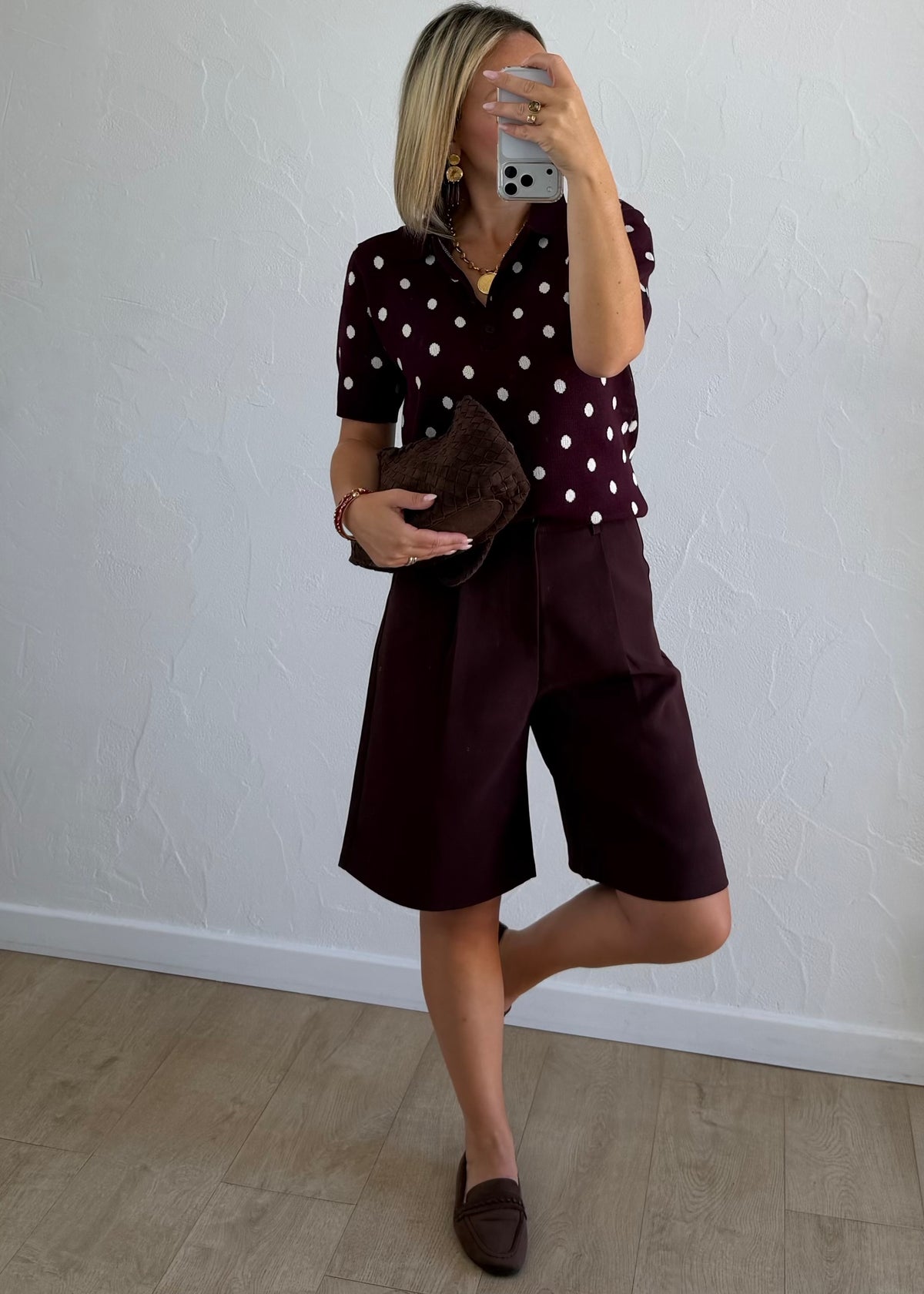 Polo Perla bordeaux