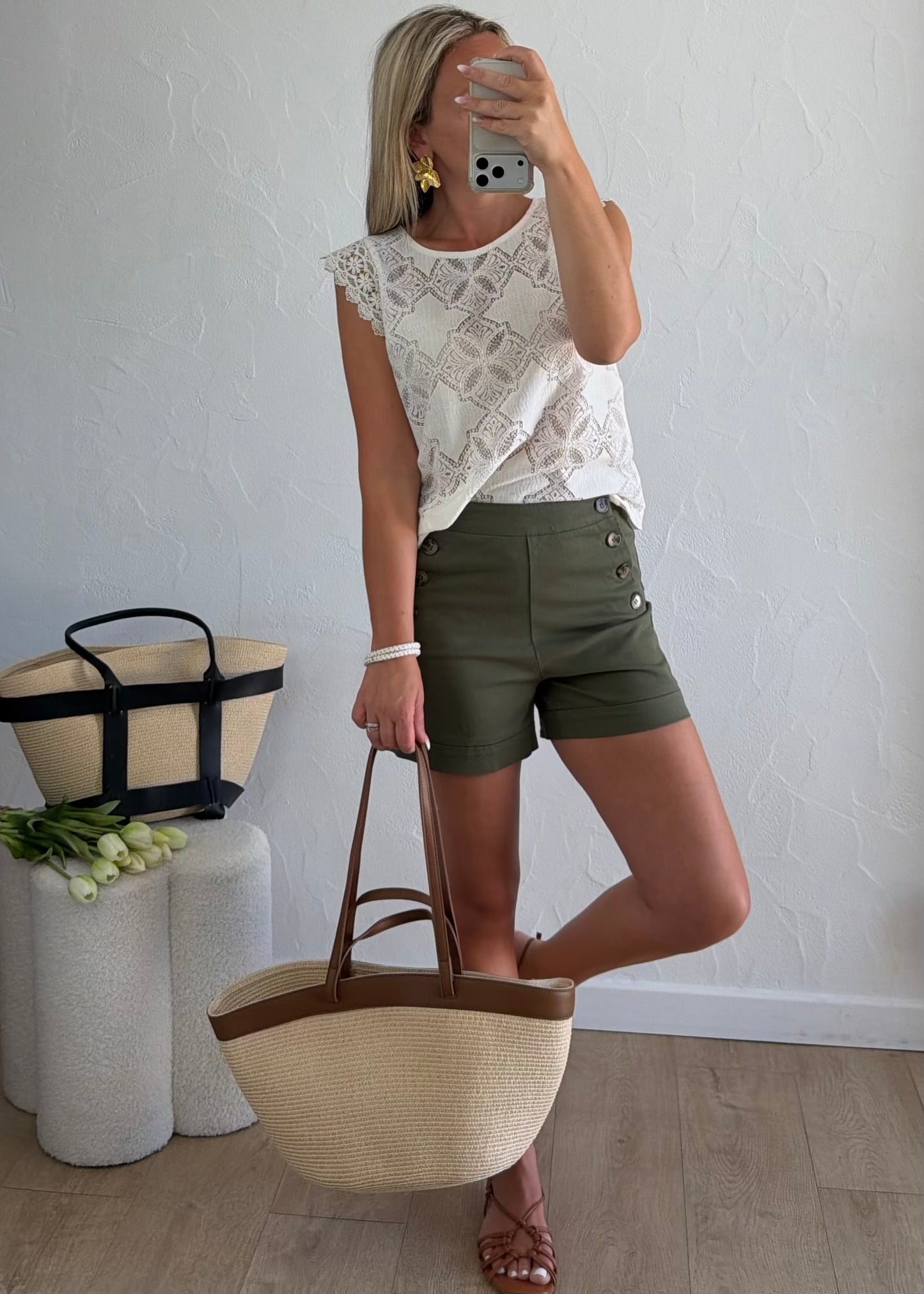 Short LIORA Kaki