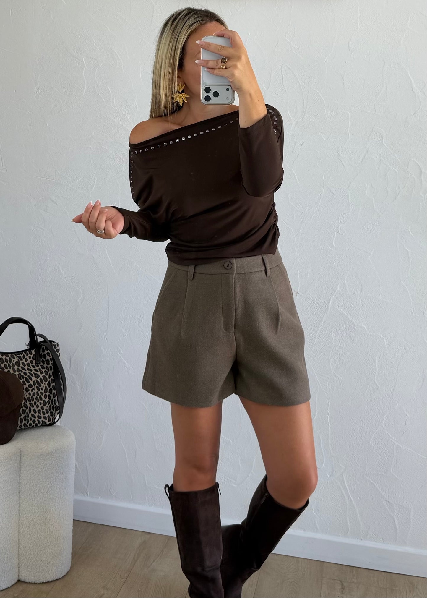 Top Madelys marron
