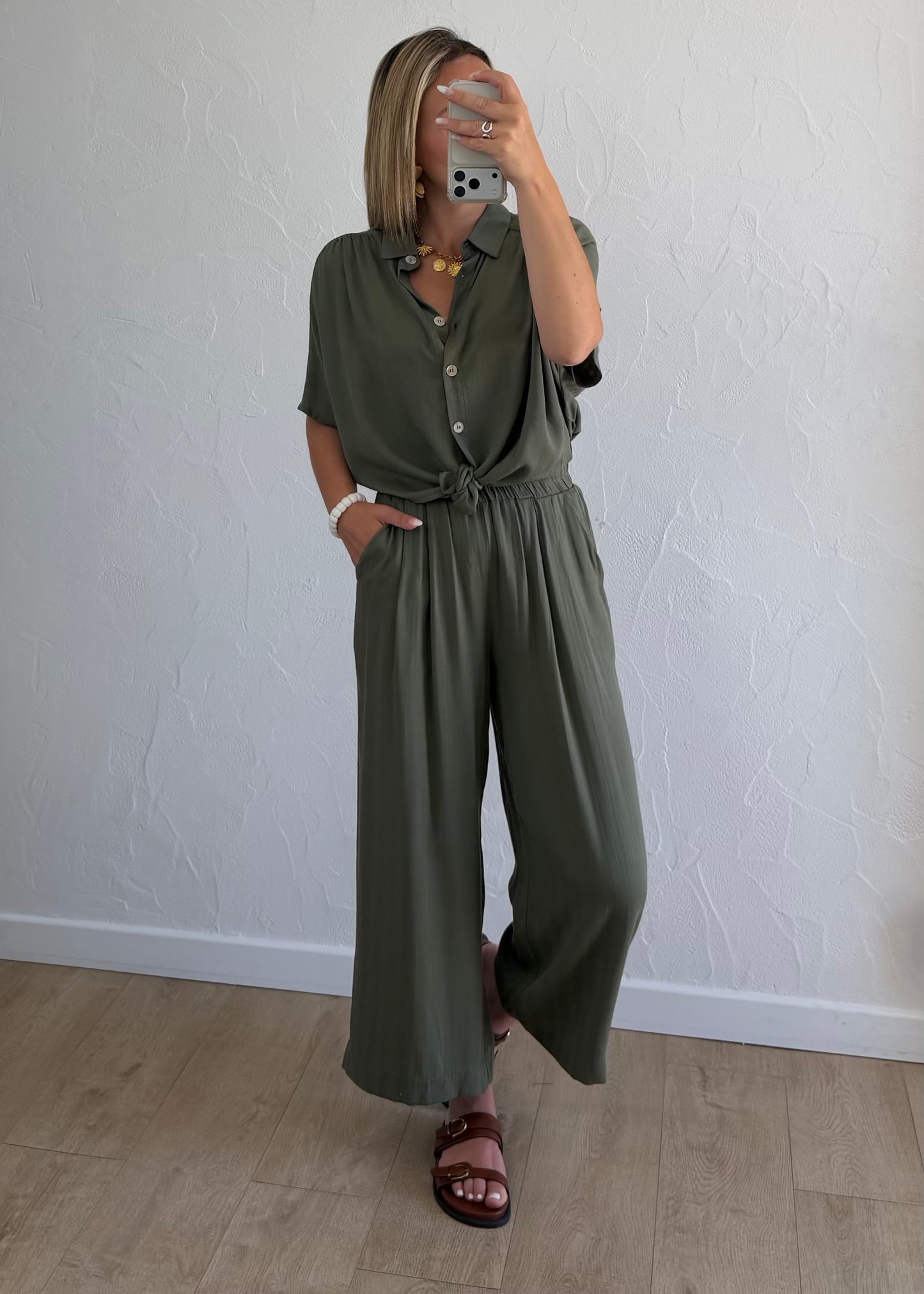 Pantalon LAURA Kaki