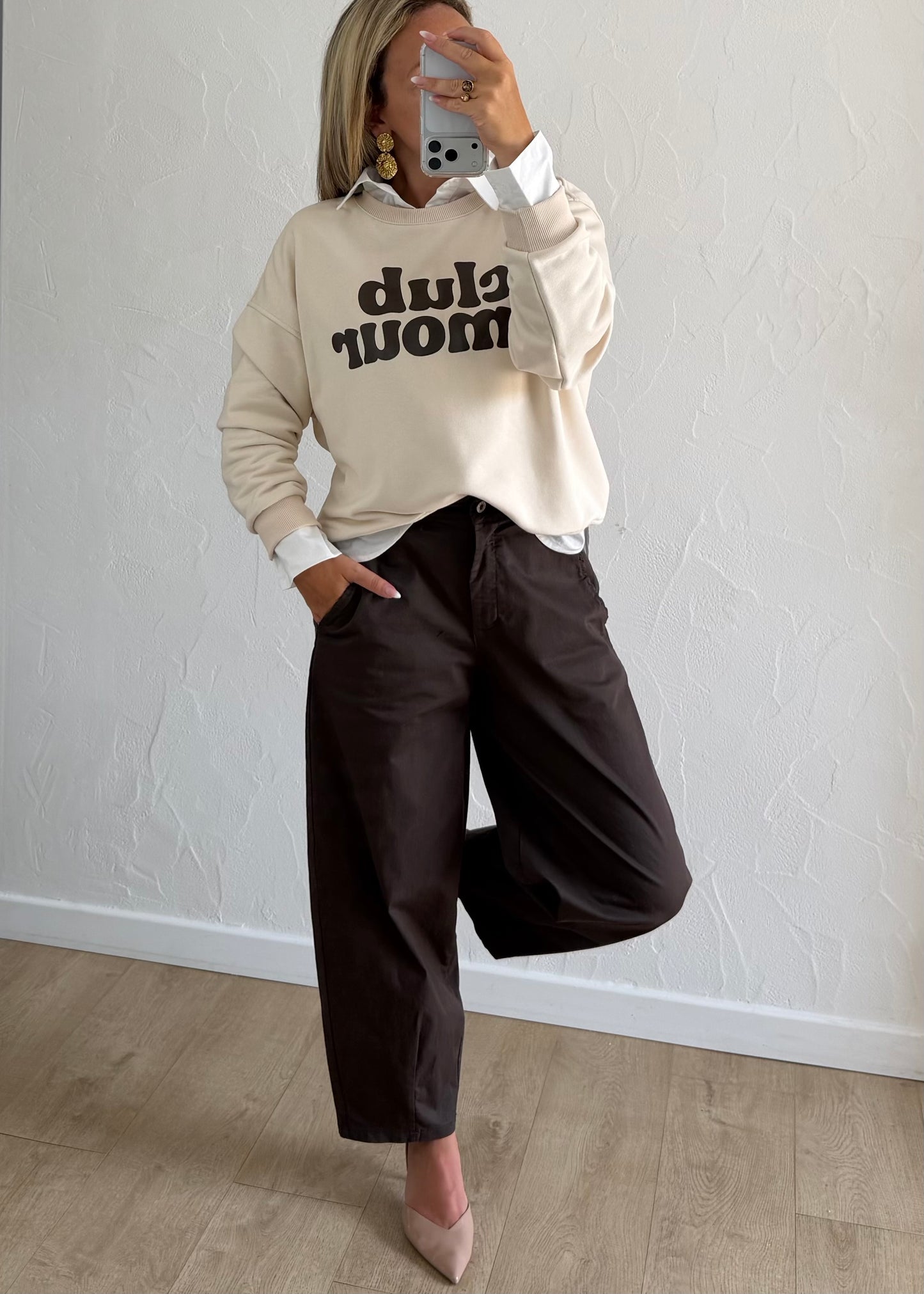 Sweat Amour beige