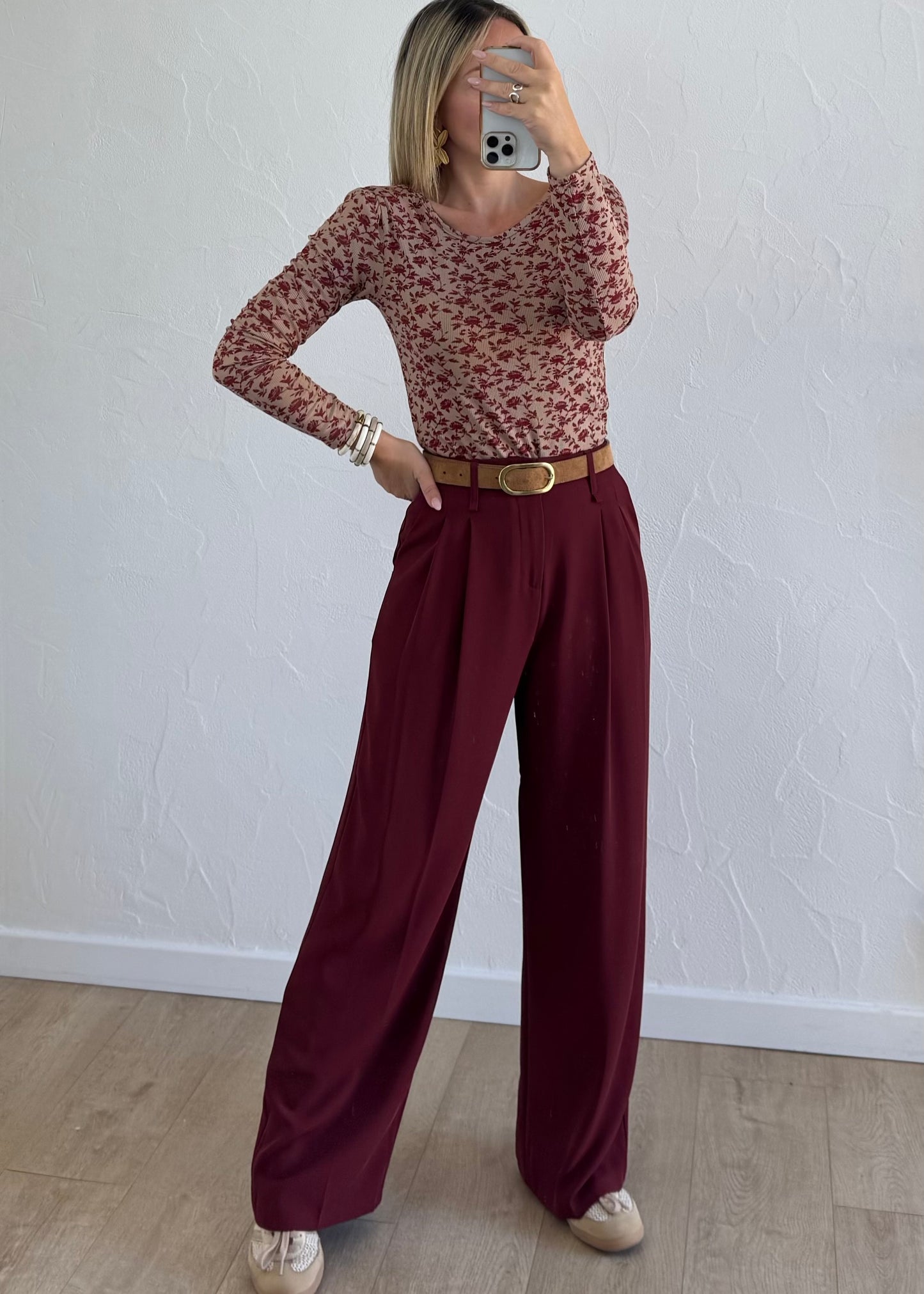 Pantalon JADE Bordeaux