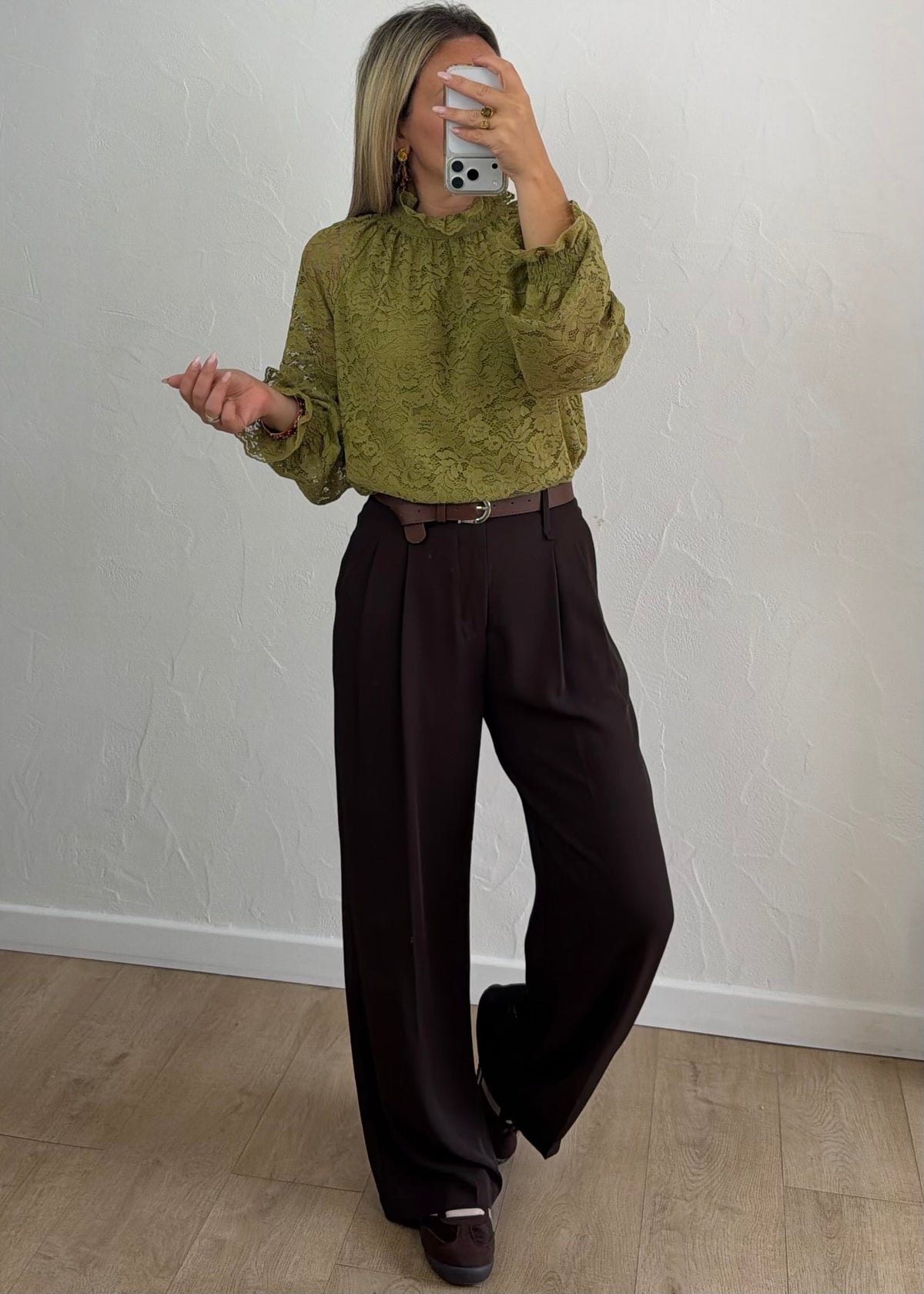 Blouse Alessia vert olive