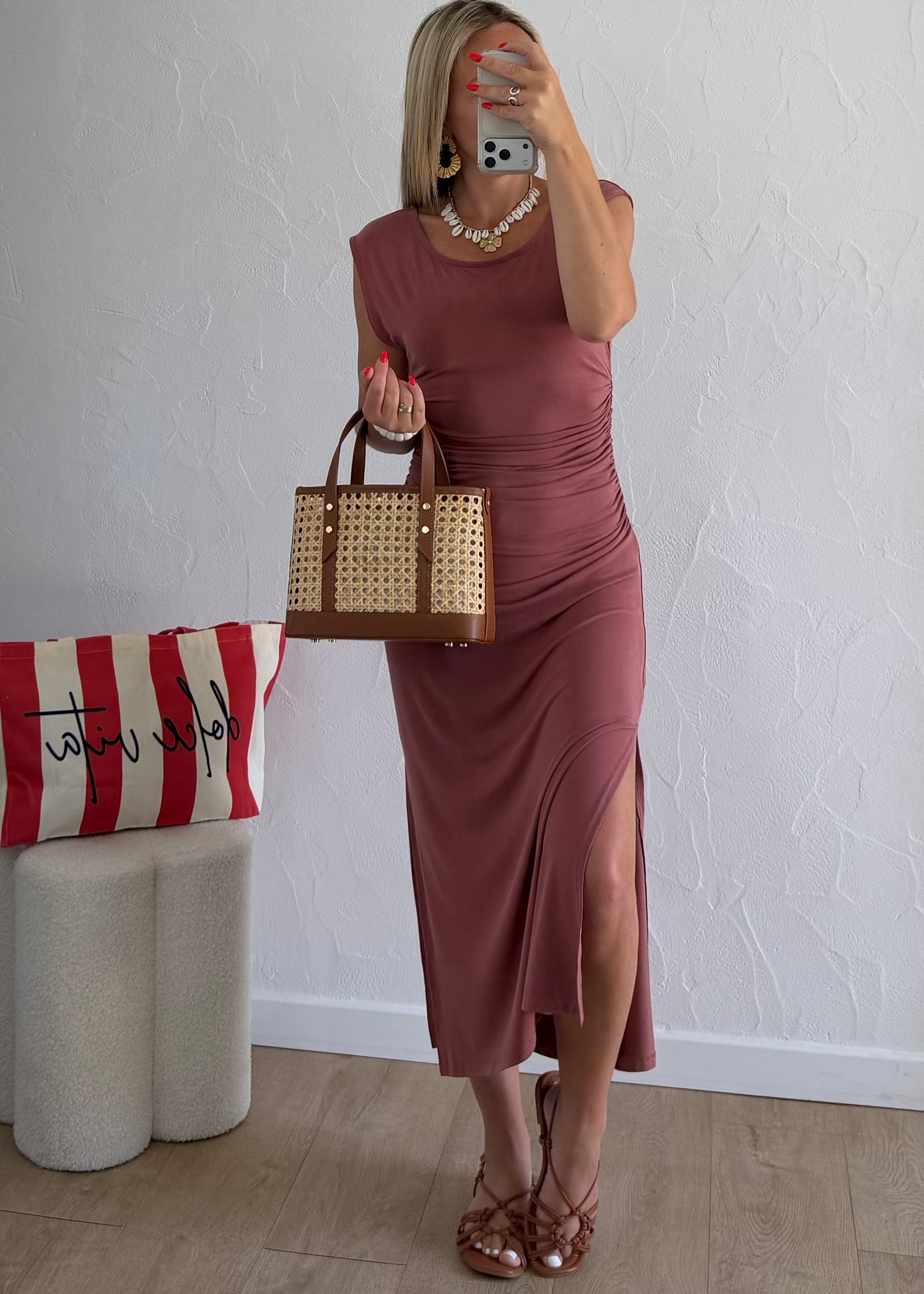 Robe JOYCE Vieux rose