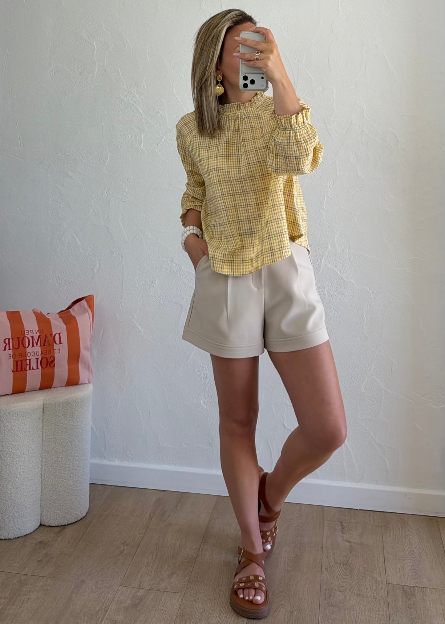 Chemisier AVA Jaune