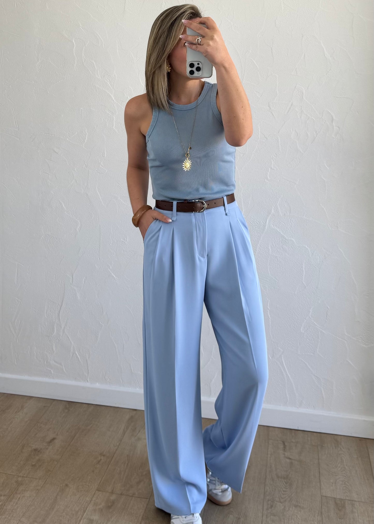 Débardeur Manon Bleu