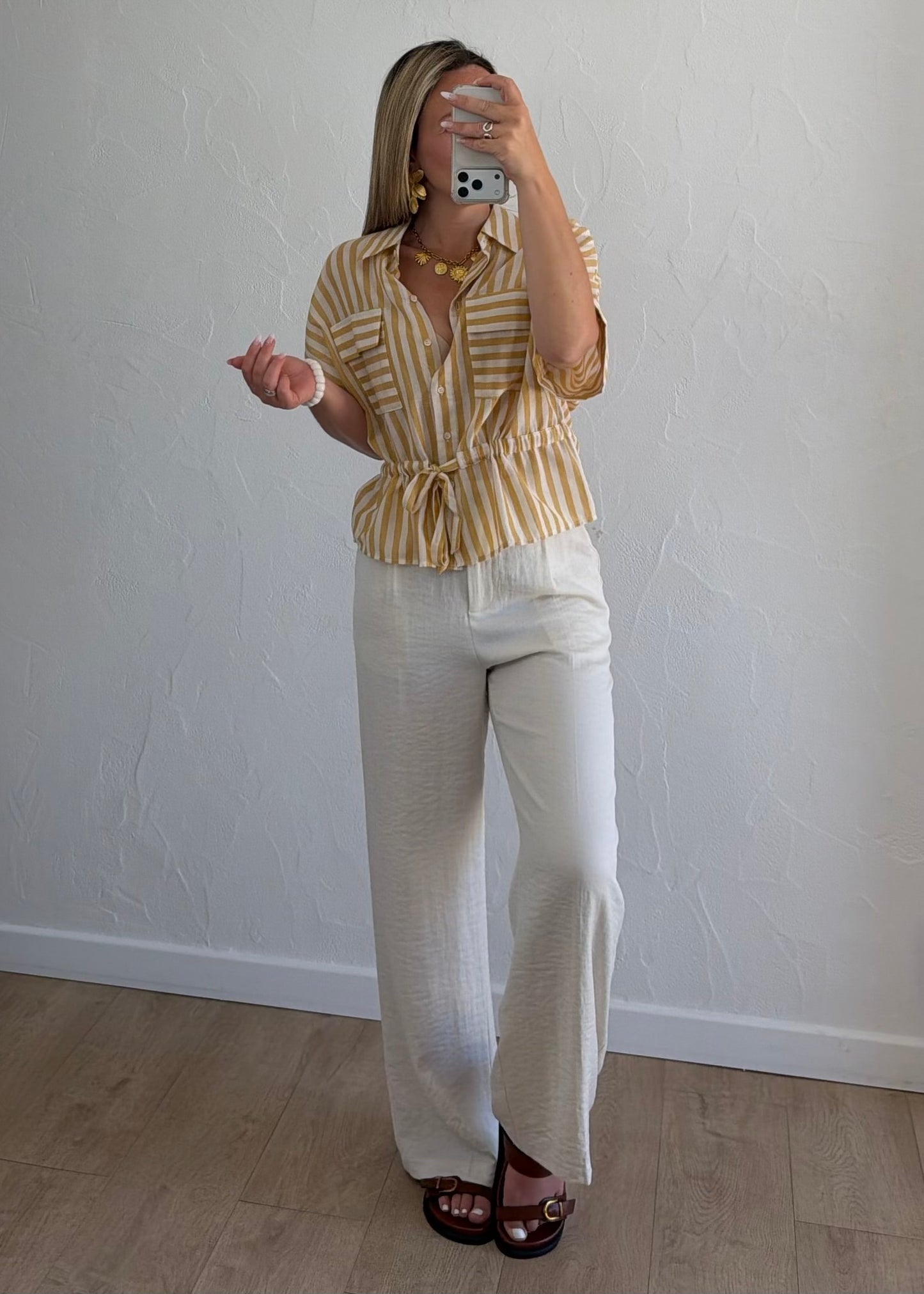 Pantalon LAURE Ivoire